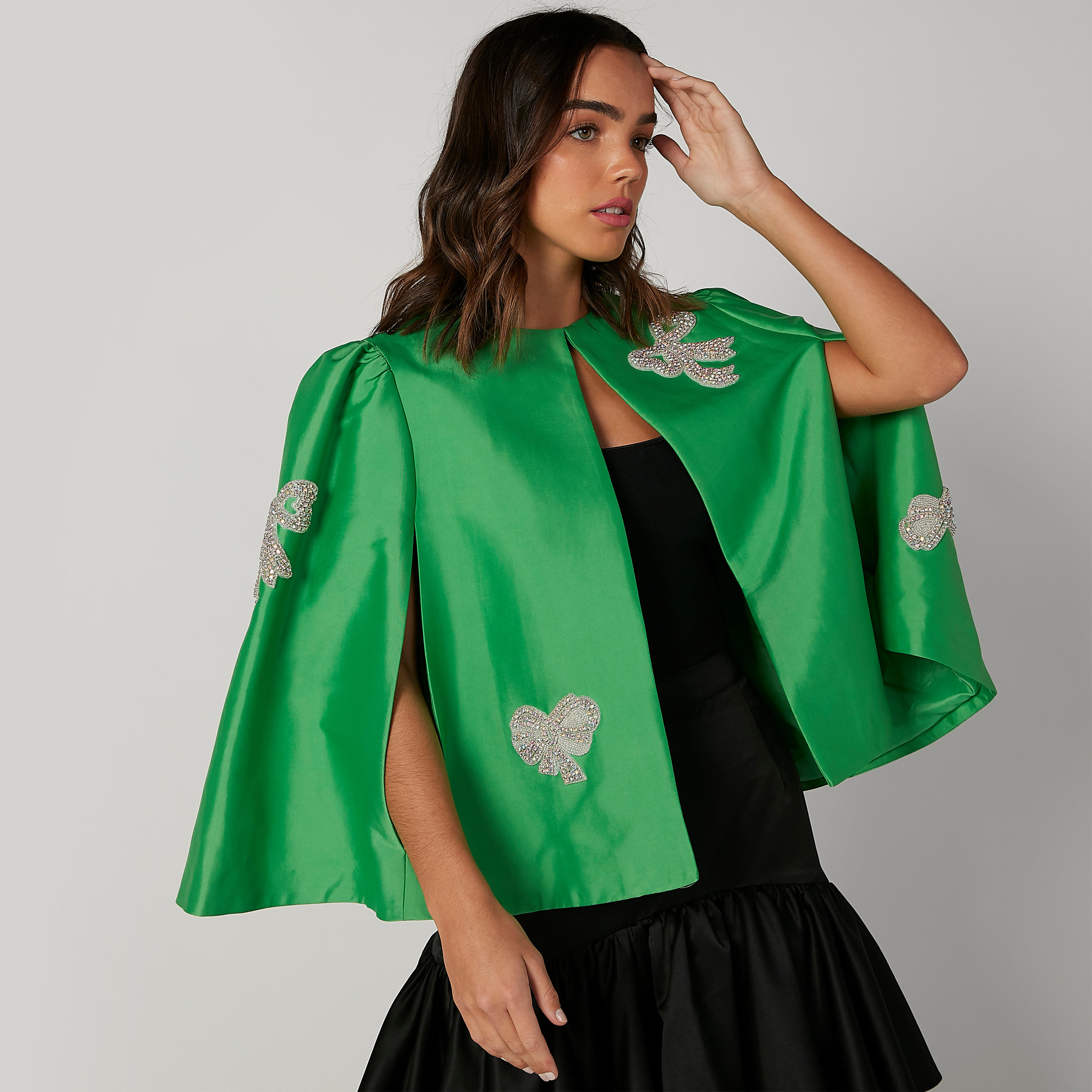 Embellished Cape Jacket with Side Slits-women-winterwear-coatsandjackets-jackets-image-4