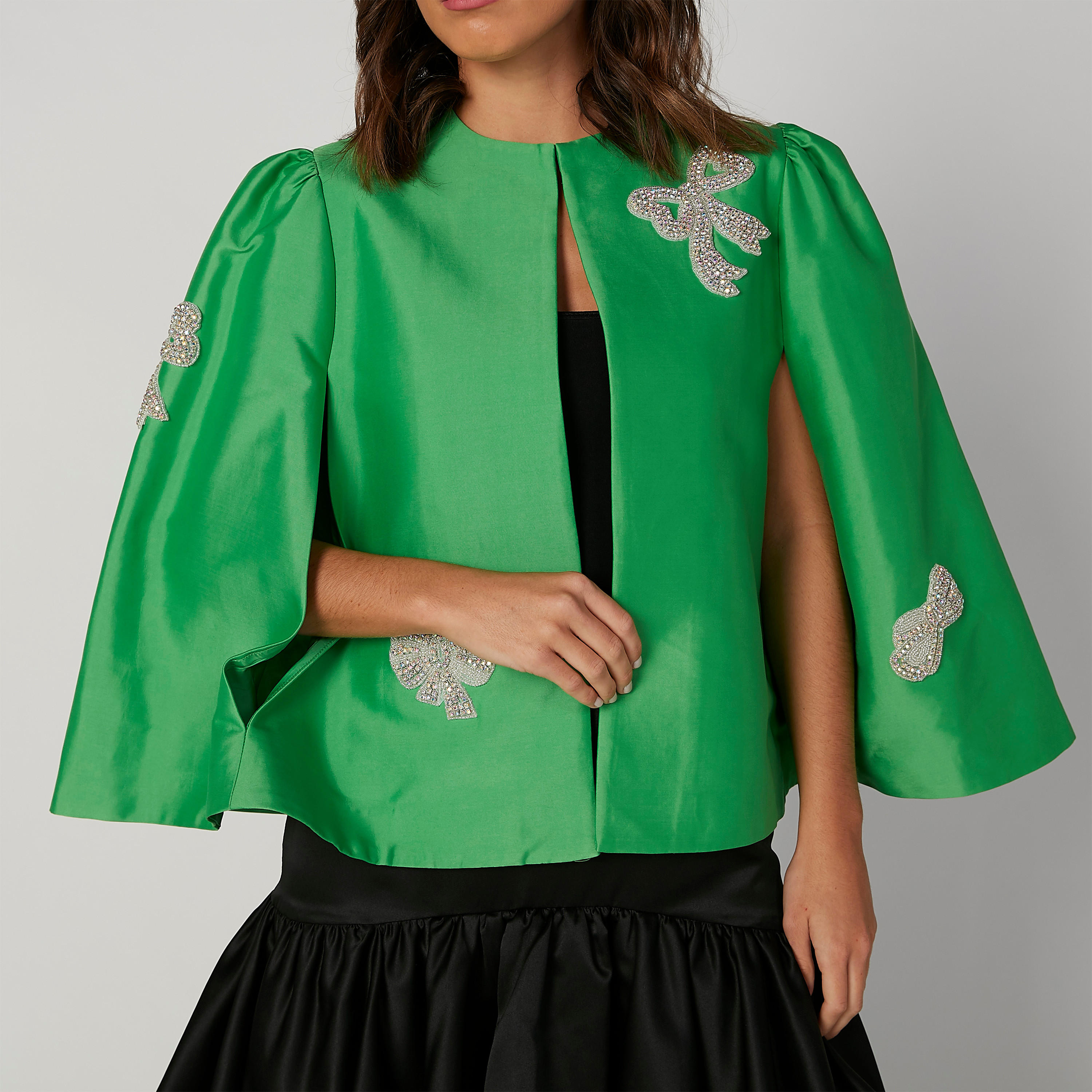 Embellished Cape Jacket with Side Slits-women-winterwear-coatsandjackets-jackets-image-5