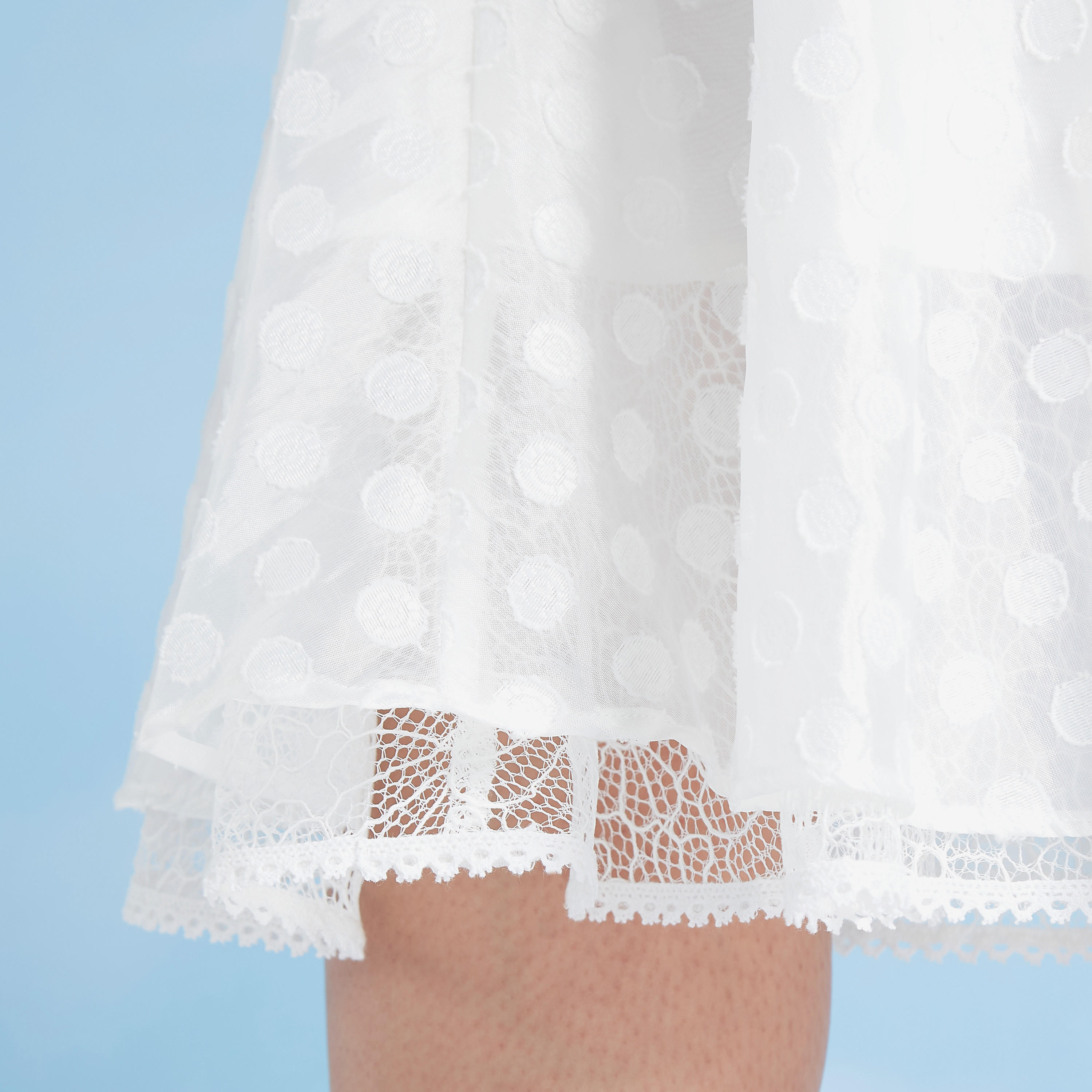 تنورة إيه لاين متوسطة الطول بخصر مطّاطي بارزة الملمس-women-clothing-bottoms-skirts-image-5