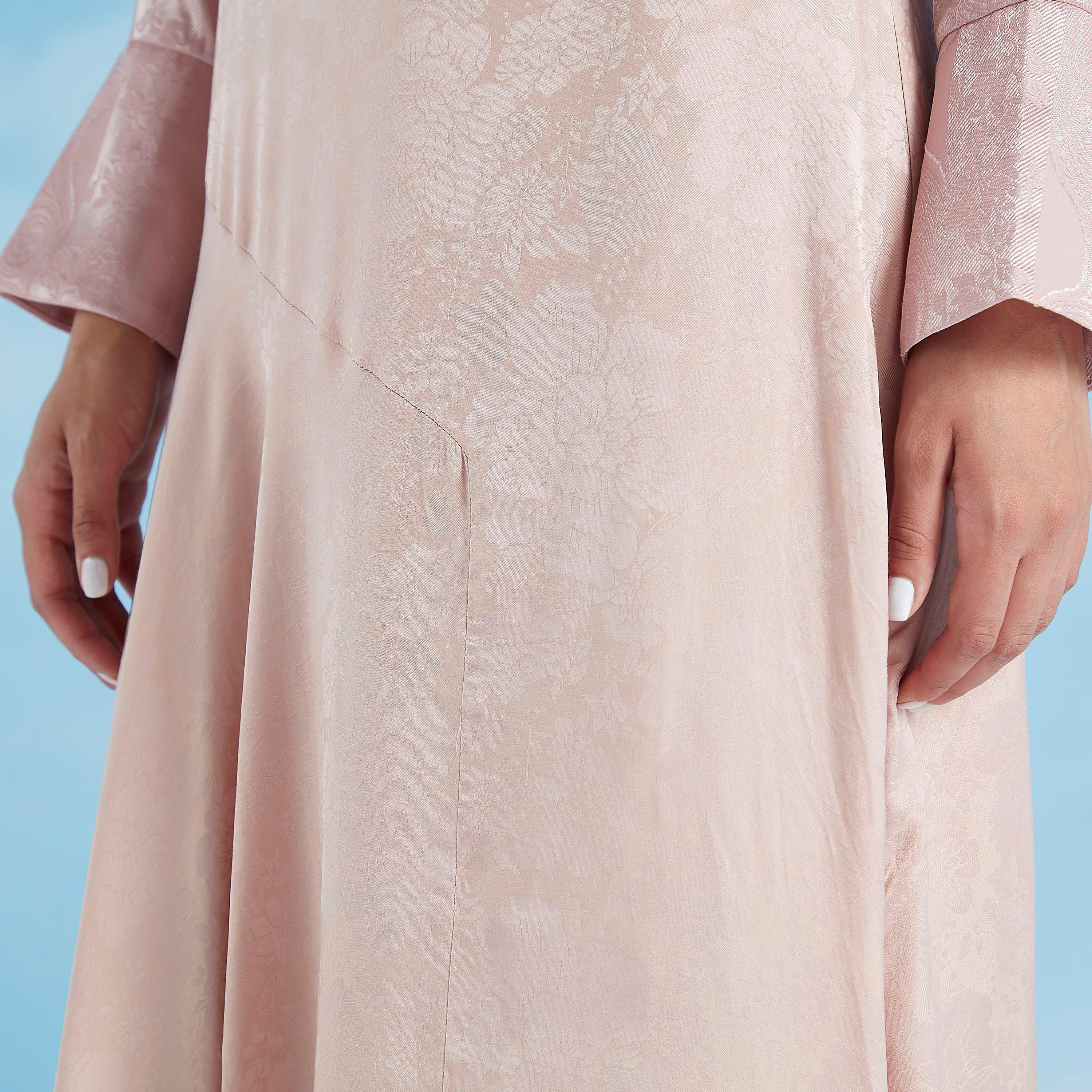 تنورة رسمية متوسطة الطول بارز الملمس بسحّاب إغلاق بحواف غير مستوية-women-clothing-bottoms-skirts-image-2