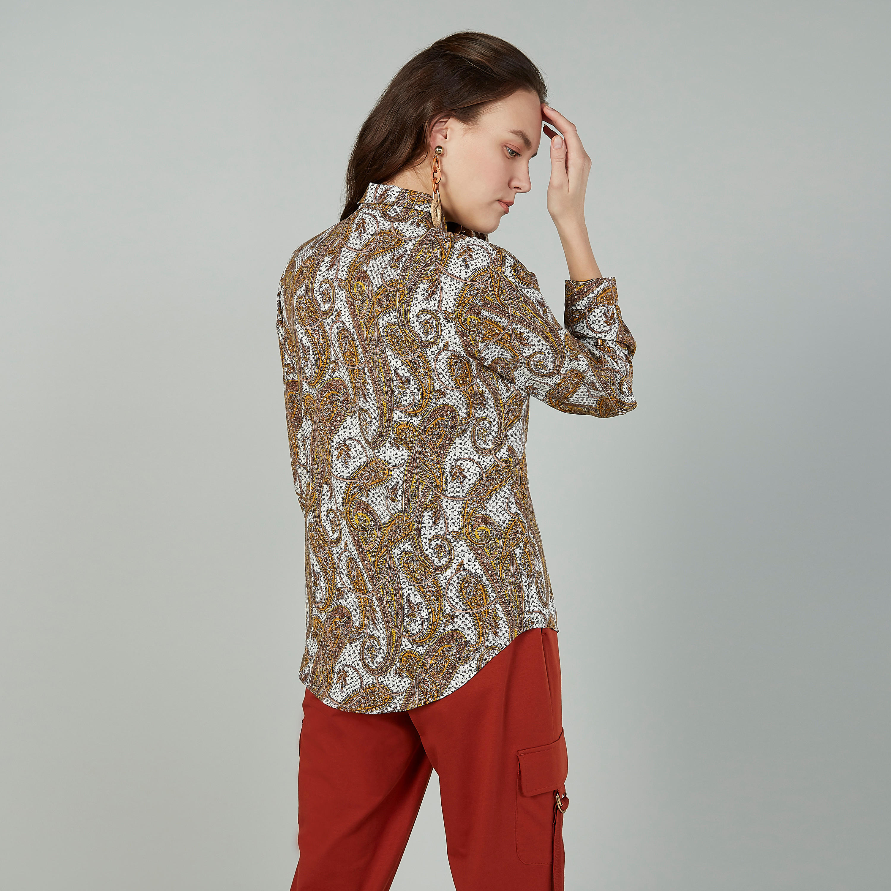Paisley Print Collared Blouse with Long Sleeves-women-clothing-shirtsandblouses-blouses-image-4