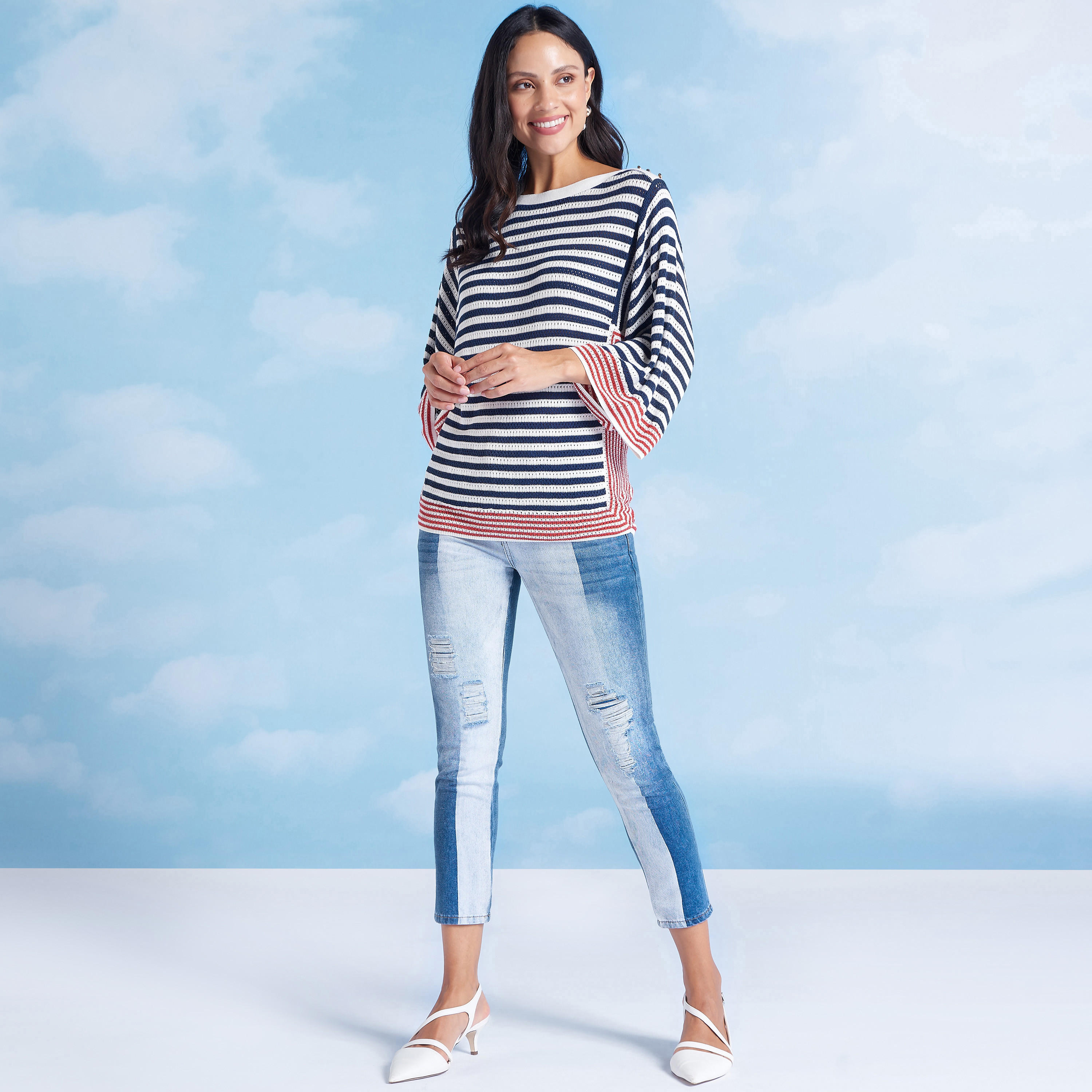 سويتر مقلّم بارز الملمس ومزين-women-clothing-cardigansandjumpers-jumpers-image-4