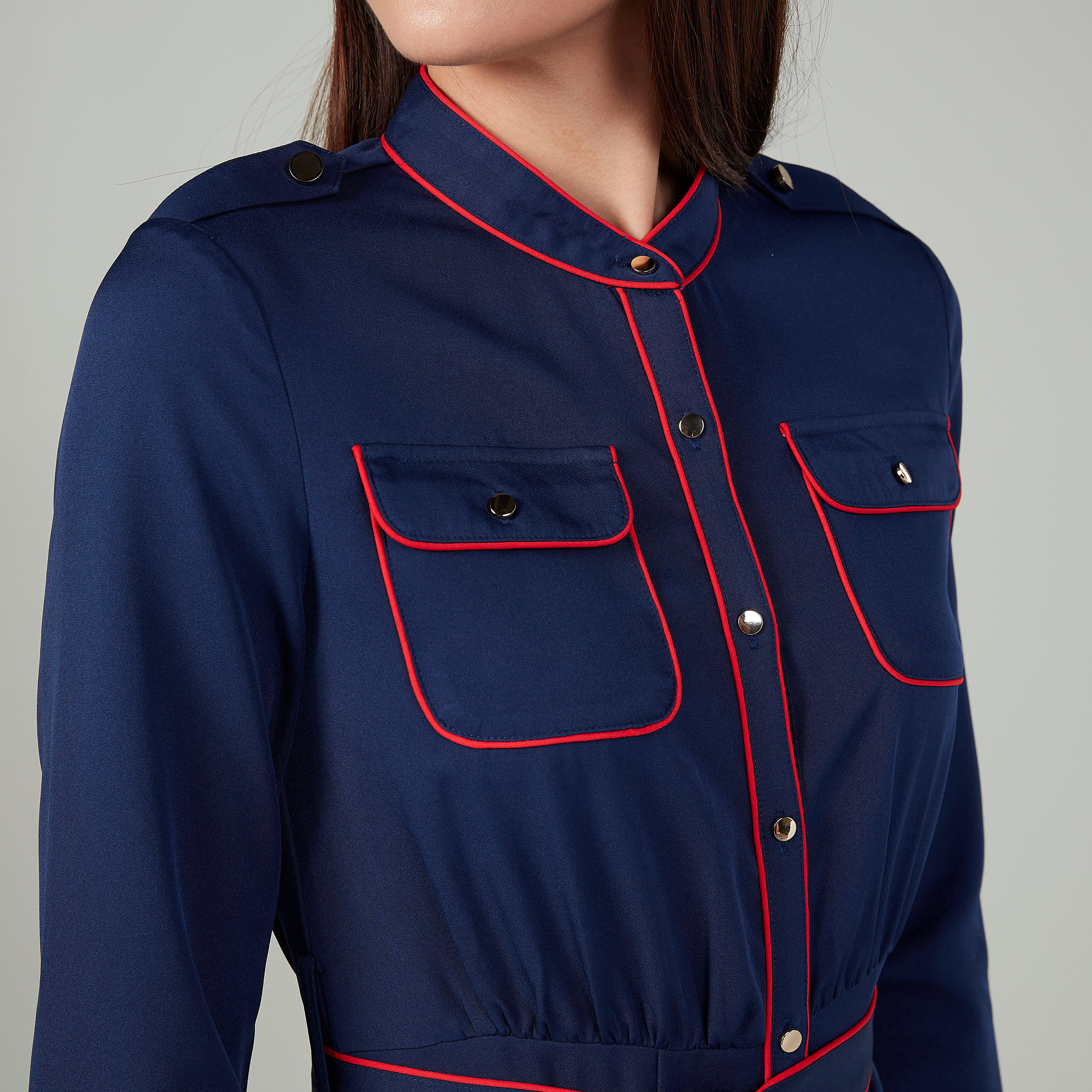 فستان قميص طويل سادة بأكمام طويلة وجيوب-women-clothing-dresses-image-3