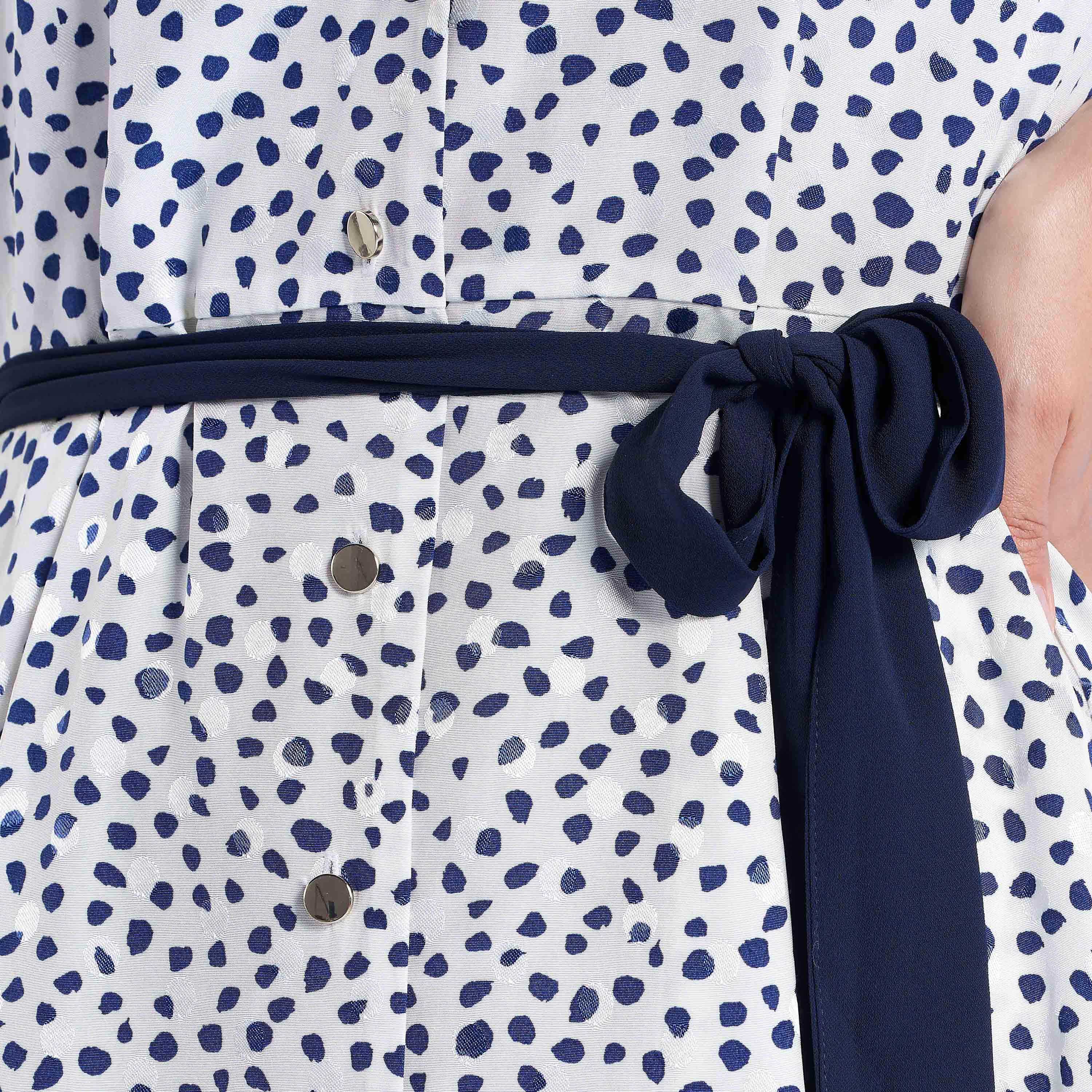 فستان قميص متوسط الطول بأكمام طويلة وأربطة وطبعات-women-clothing-dresses-image-5