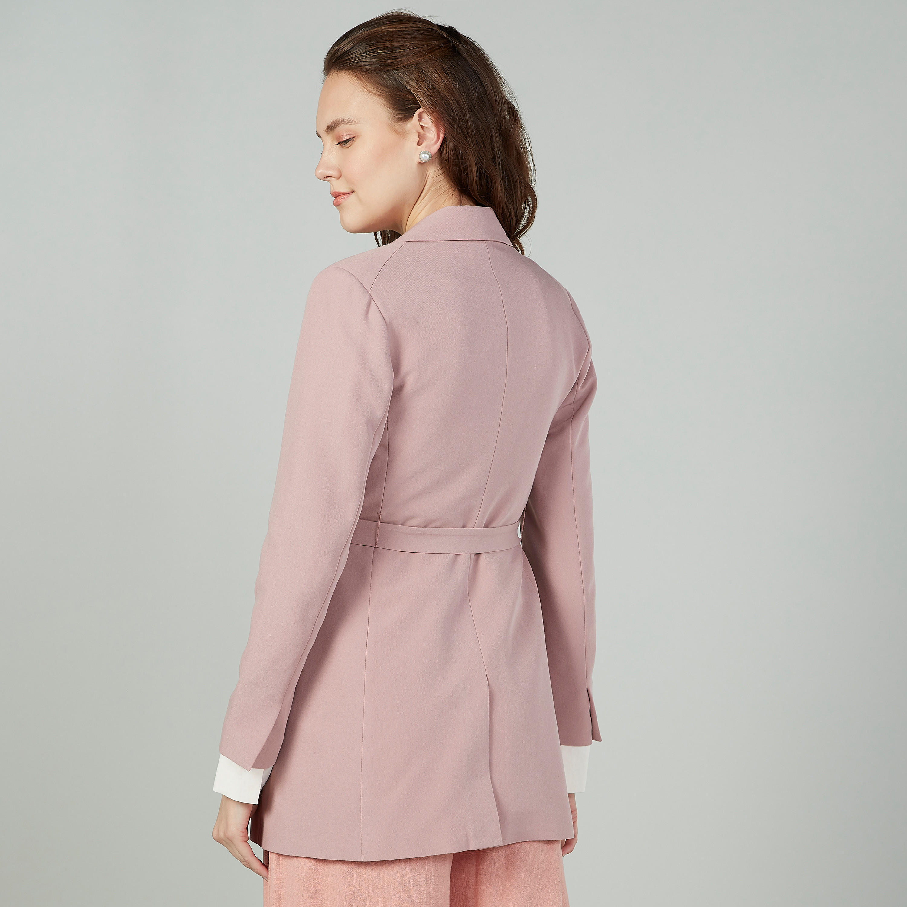 جاكيت بليزر سادة مع أربطة-women-clothing-coatsandjackets-blazers-image-4