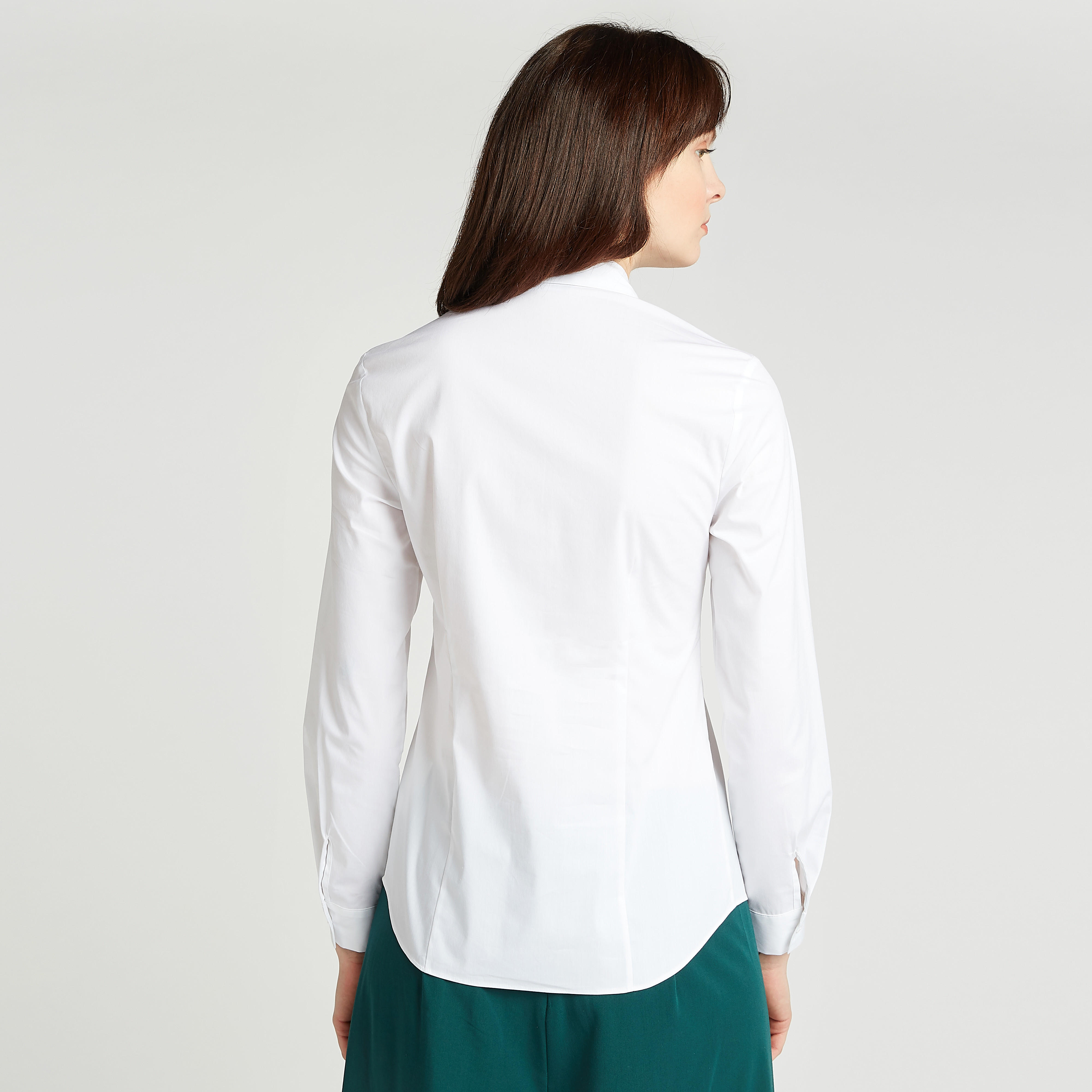 قميص سادة بأكمام طويلة وتفاصيل ثنايا-women-clothing-shirtsandblouses-shirts-image-4