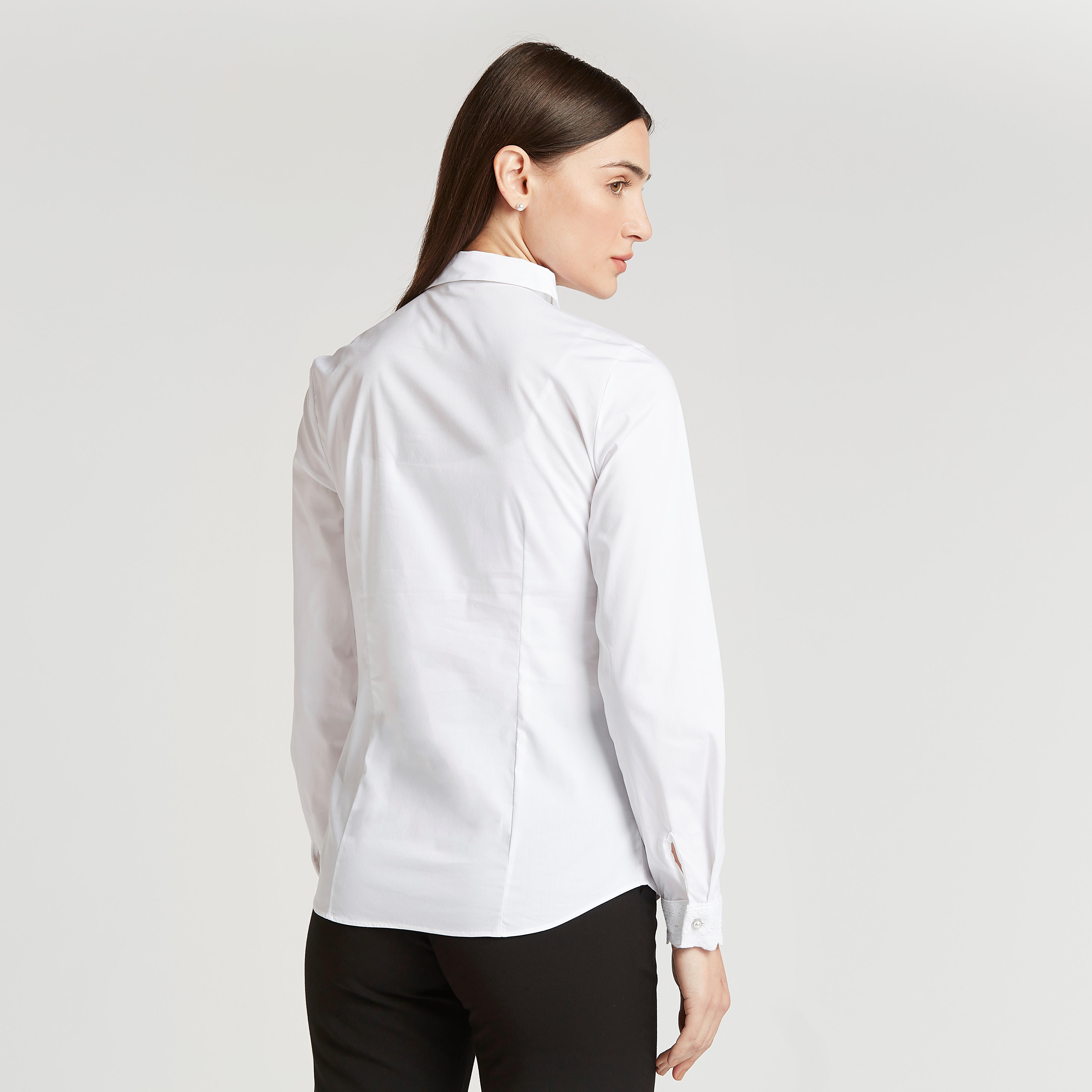 قميص سادة بأكمام طويلة وتفاصيل دانتيل-women-clothing-shirtsandblouses-shirts-image-2