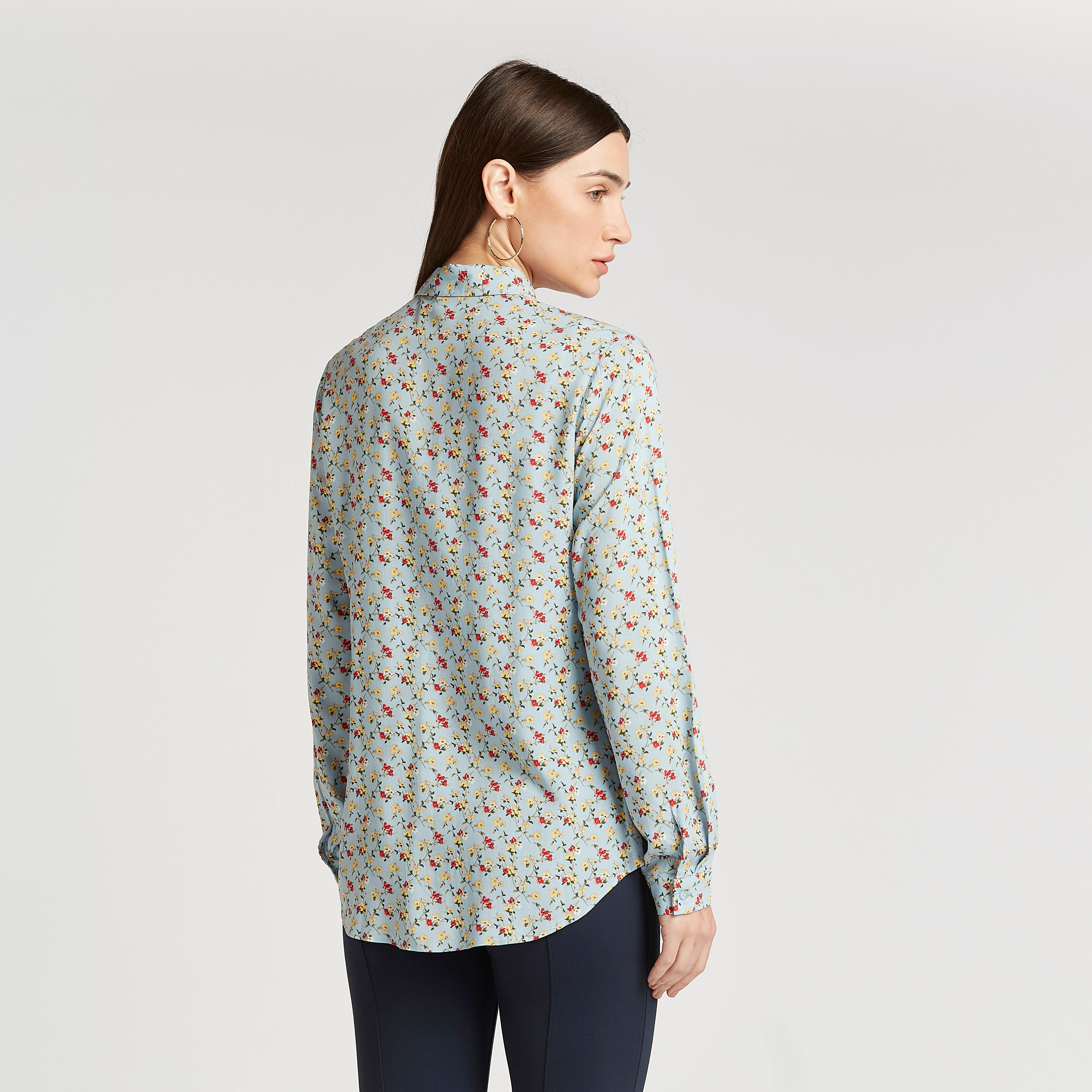 Floral Print Shirt with Long Sleeves and Concealed Placket-women-clothing-shirtsandblouses-shirts-image-4