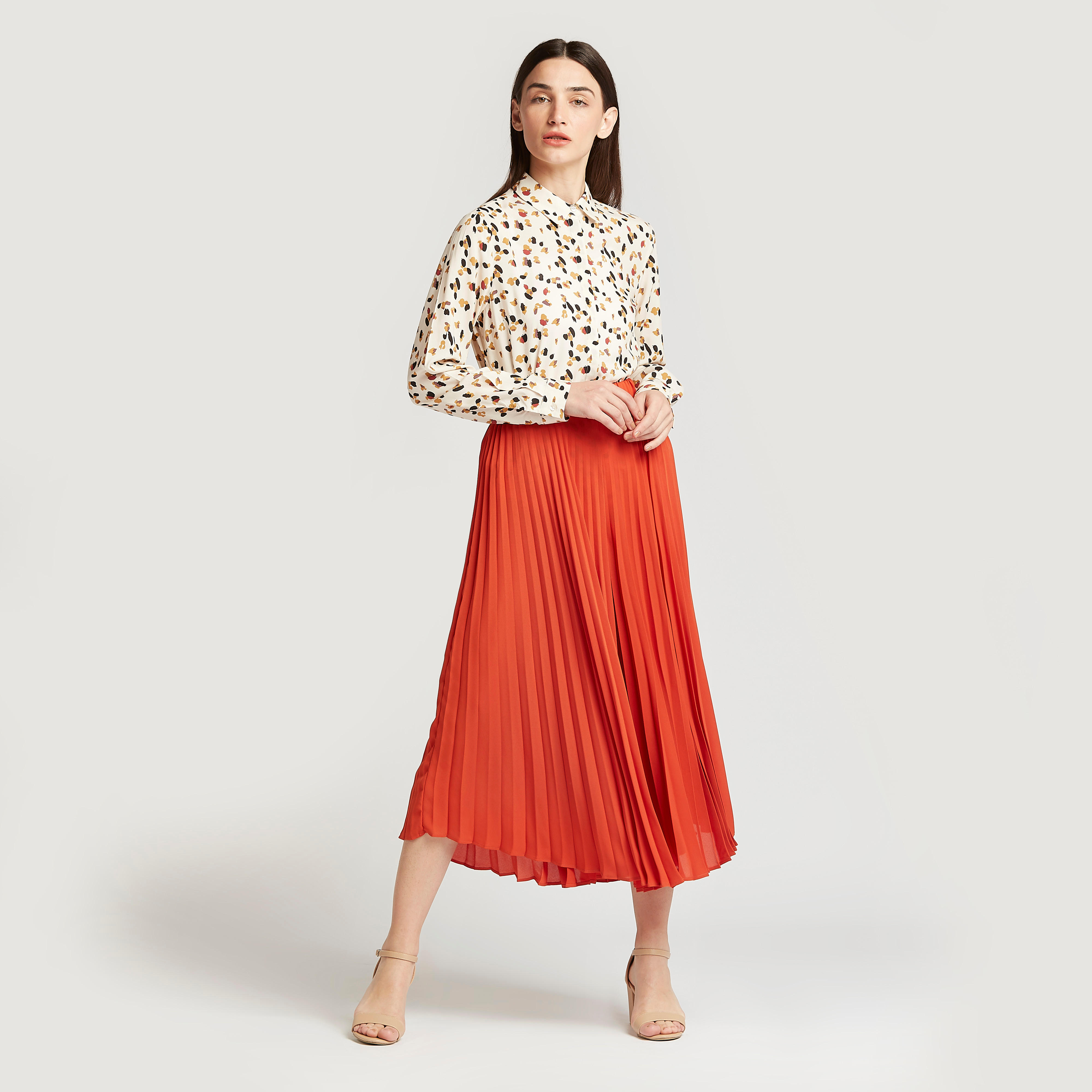 قميص بطبعات وأكمام طويلة ووصلة أزرار-women-clothing-shirtsandblouses-shirts-image-2