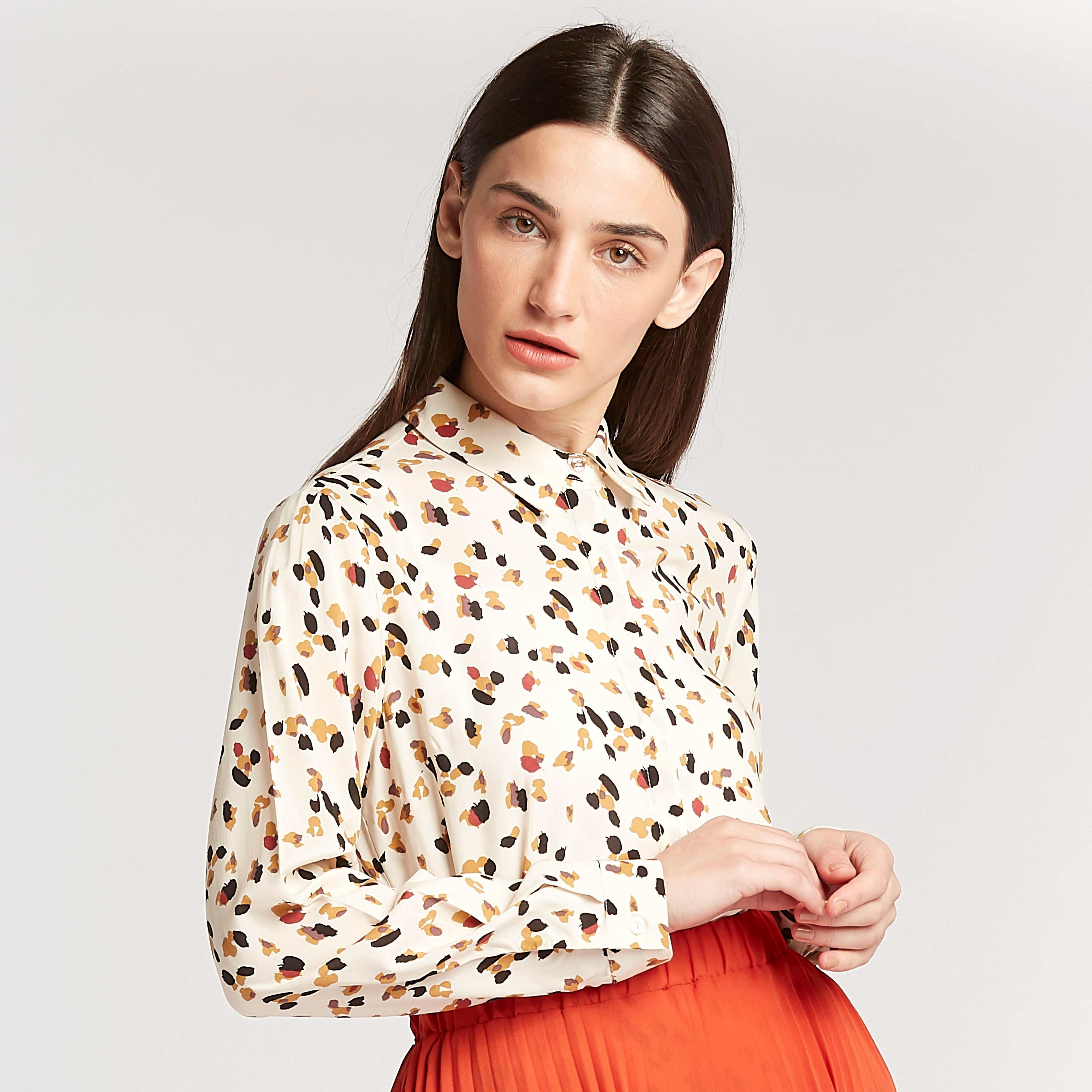 قميص بطبعات وأكمام طويلة ووصلة أزرار-women-clothing-shirtsandblouses-shirts-image-3