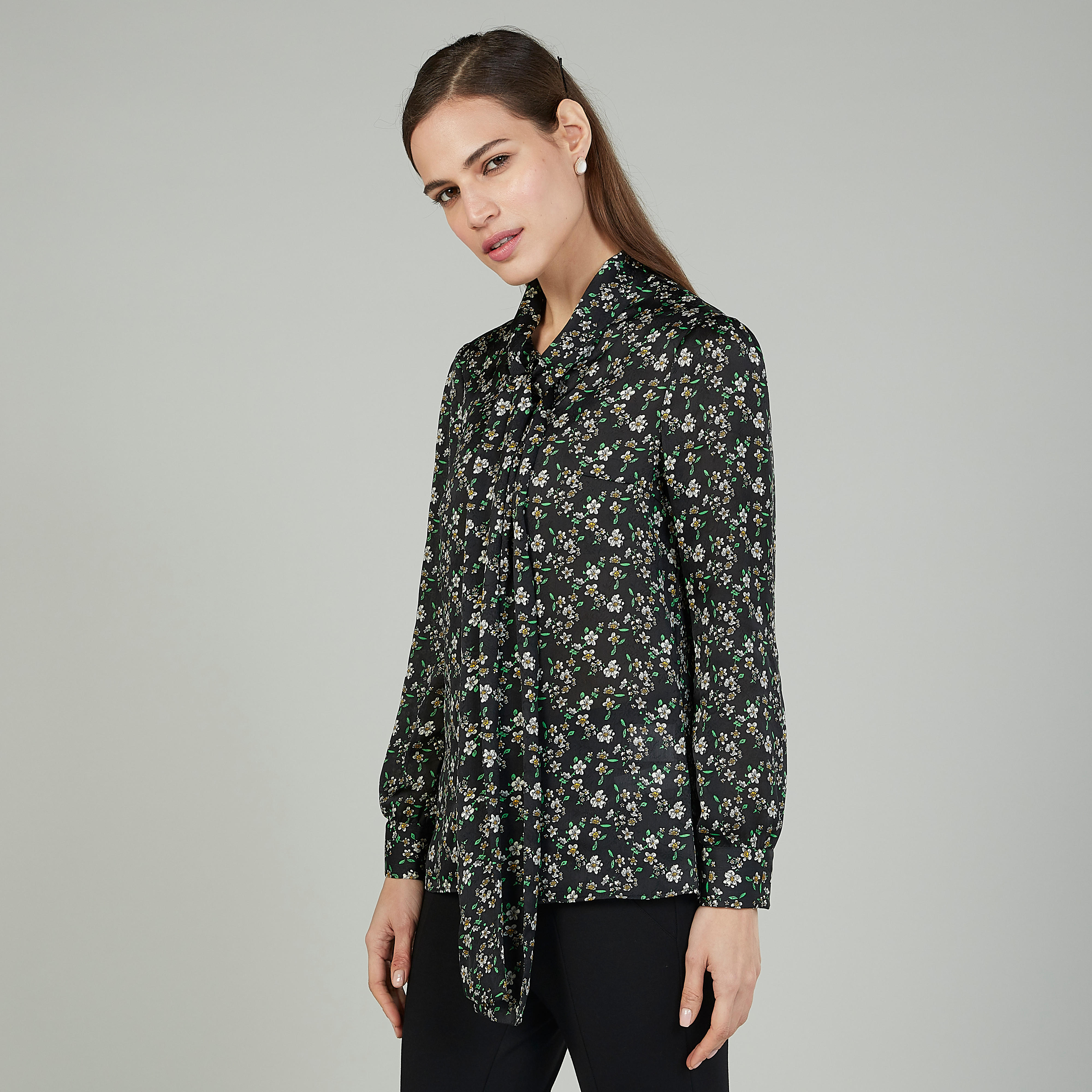 بلوزة بأكمام طويلة وربطة عنق وطبعات-women-clothing-shirtsandblouses-blouses-image-4