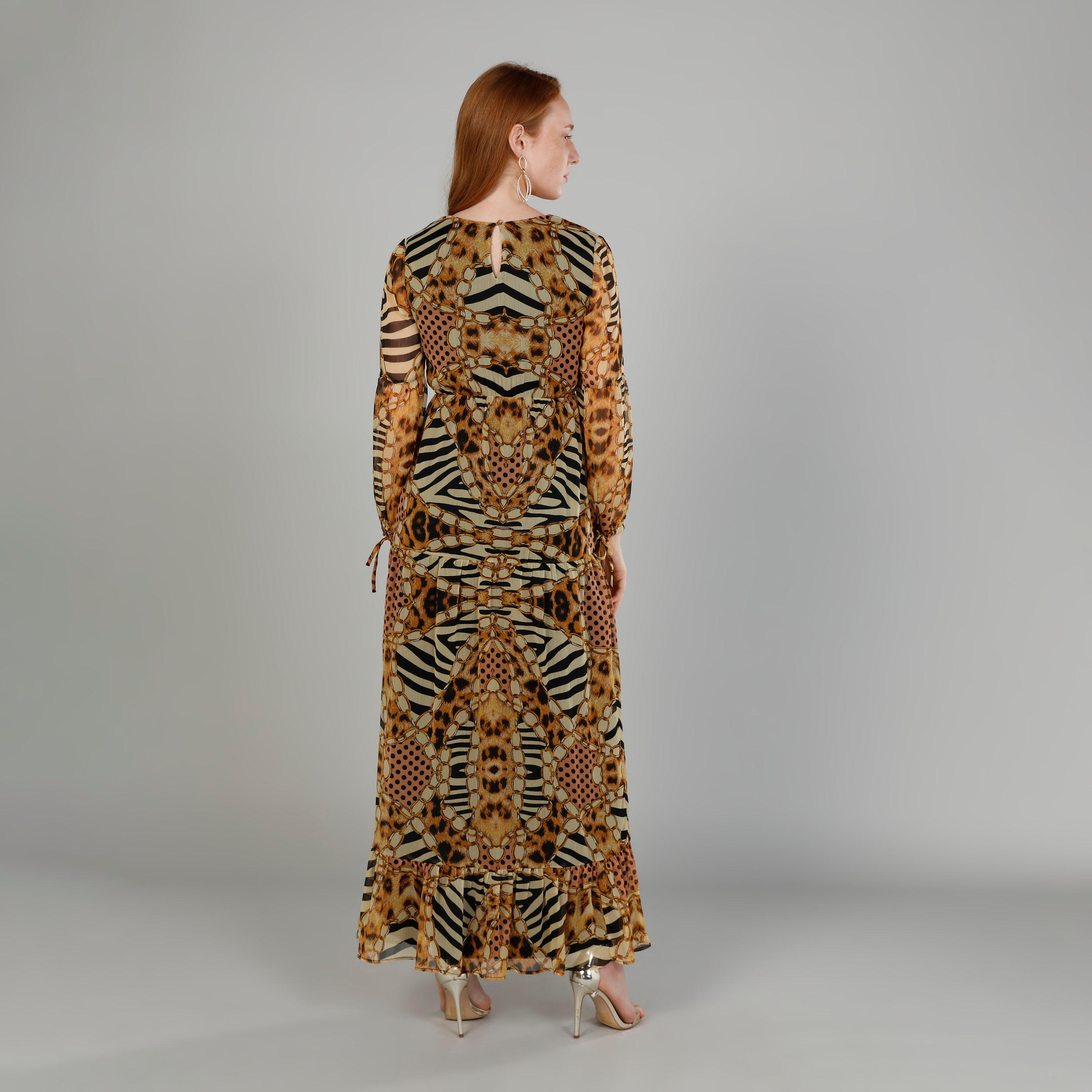 فستان طويل إيه لاين بياقة V وأكمام طويلة وطبعات-women-clothing-dresses-image-4