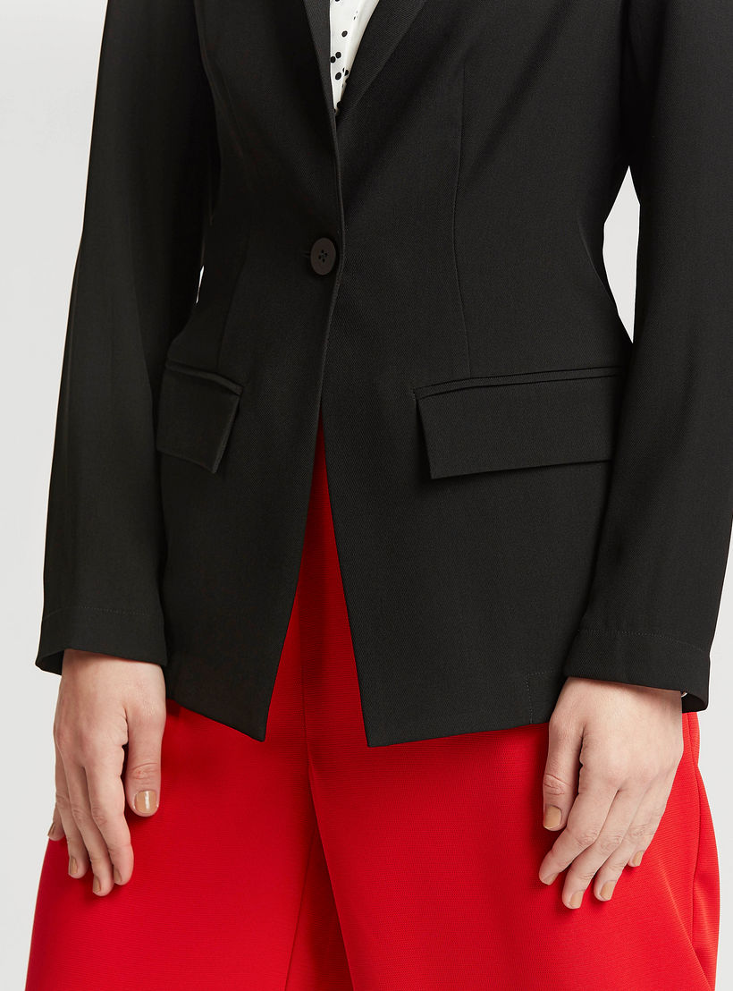 جاكيت بليزر رسمي سادة بجيوب بطيّة-women-clothing-coatsandjackets-blazers-image-3