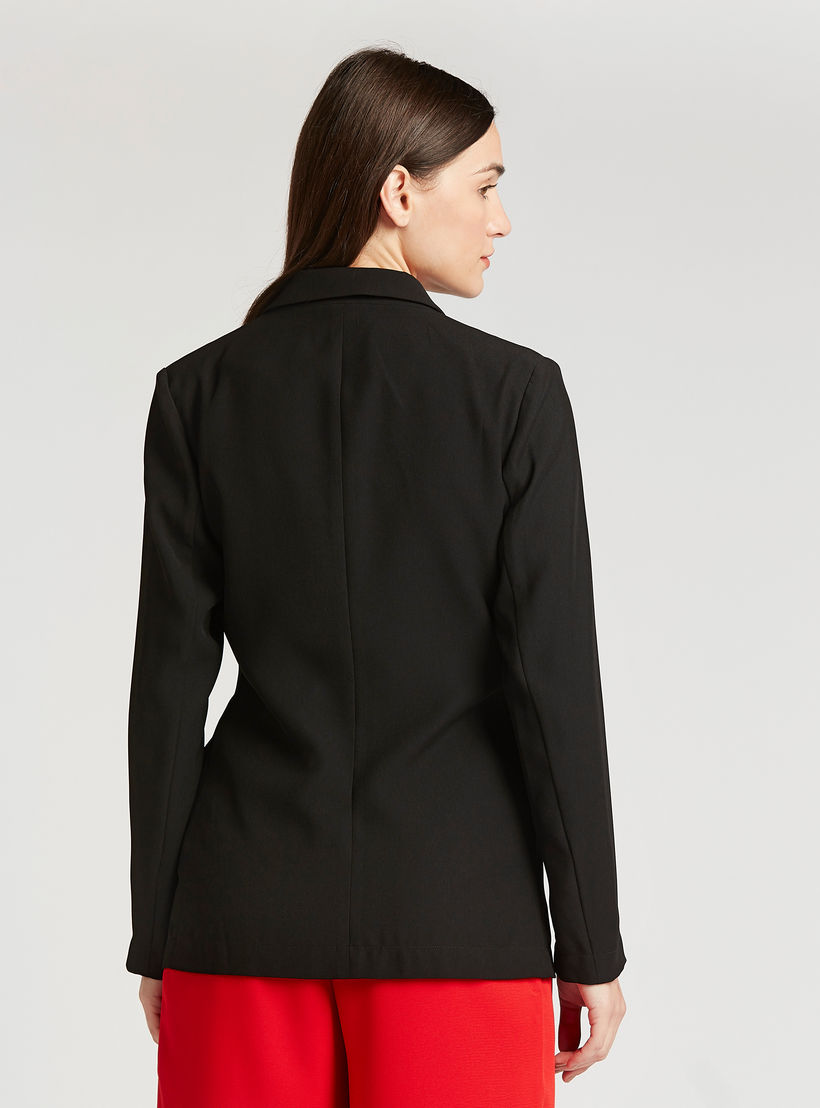 جاكيت بليزر رسمي سادة بجيوب بطيّة-women-clothing-coatsandjackets-blazers-image-2