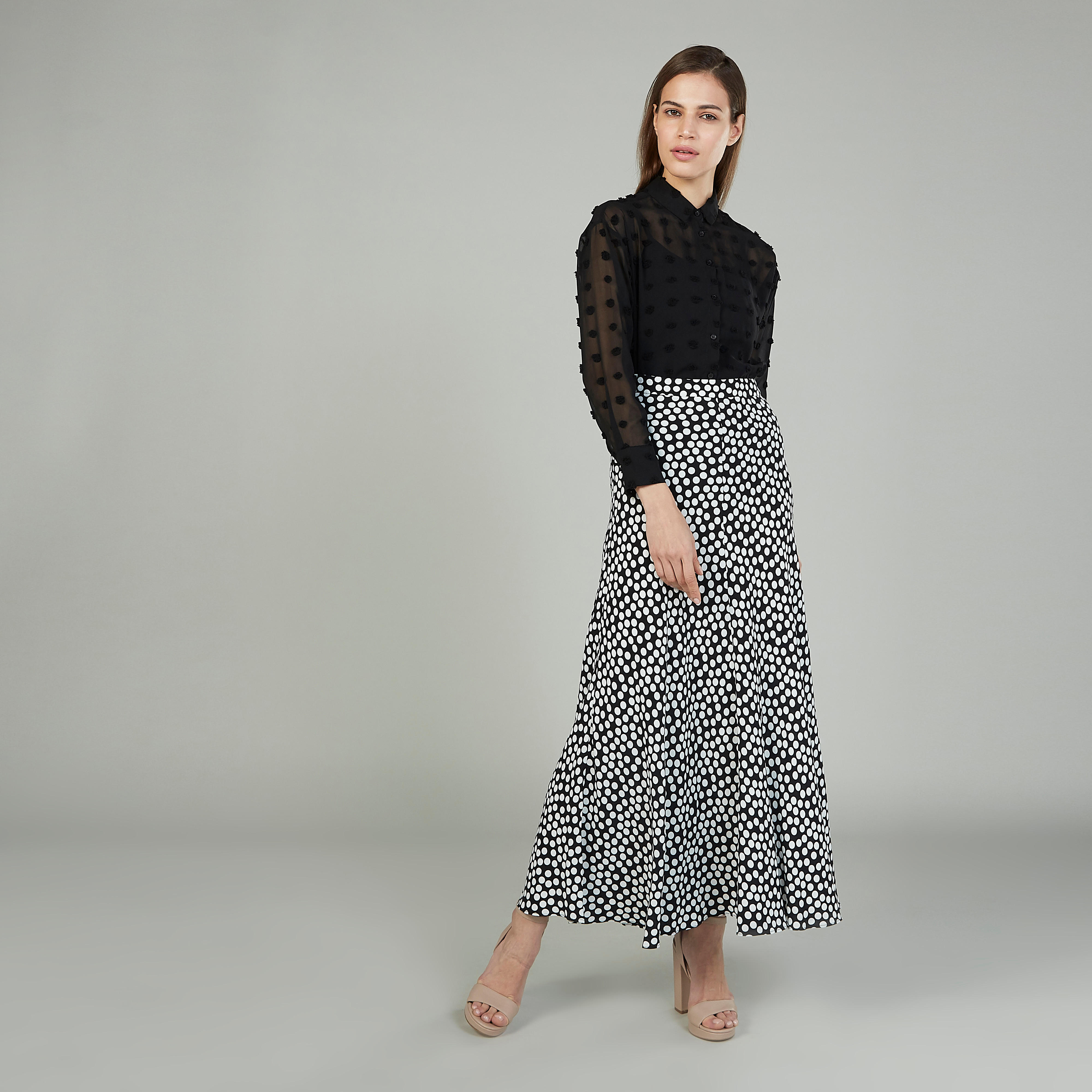 تنورة طويلة ايه لاين بخصر مطّاطي وطبعات-women-clothing-bottoms-skirts-image-2