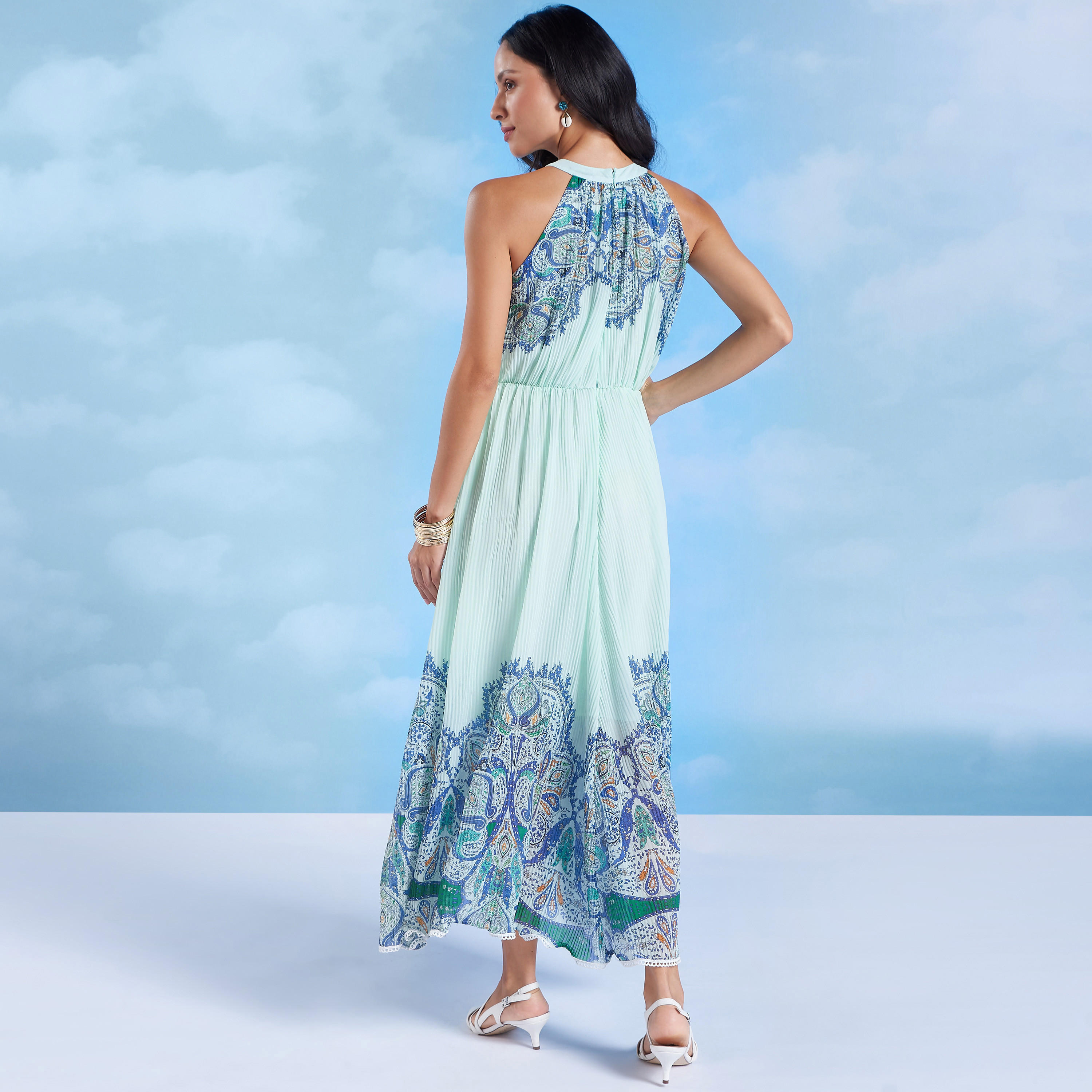 Printed Sleeveless Maxi Dress with Round Neck-women-clothing-dresses-image-5