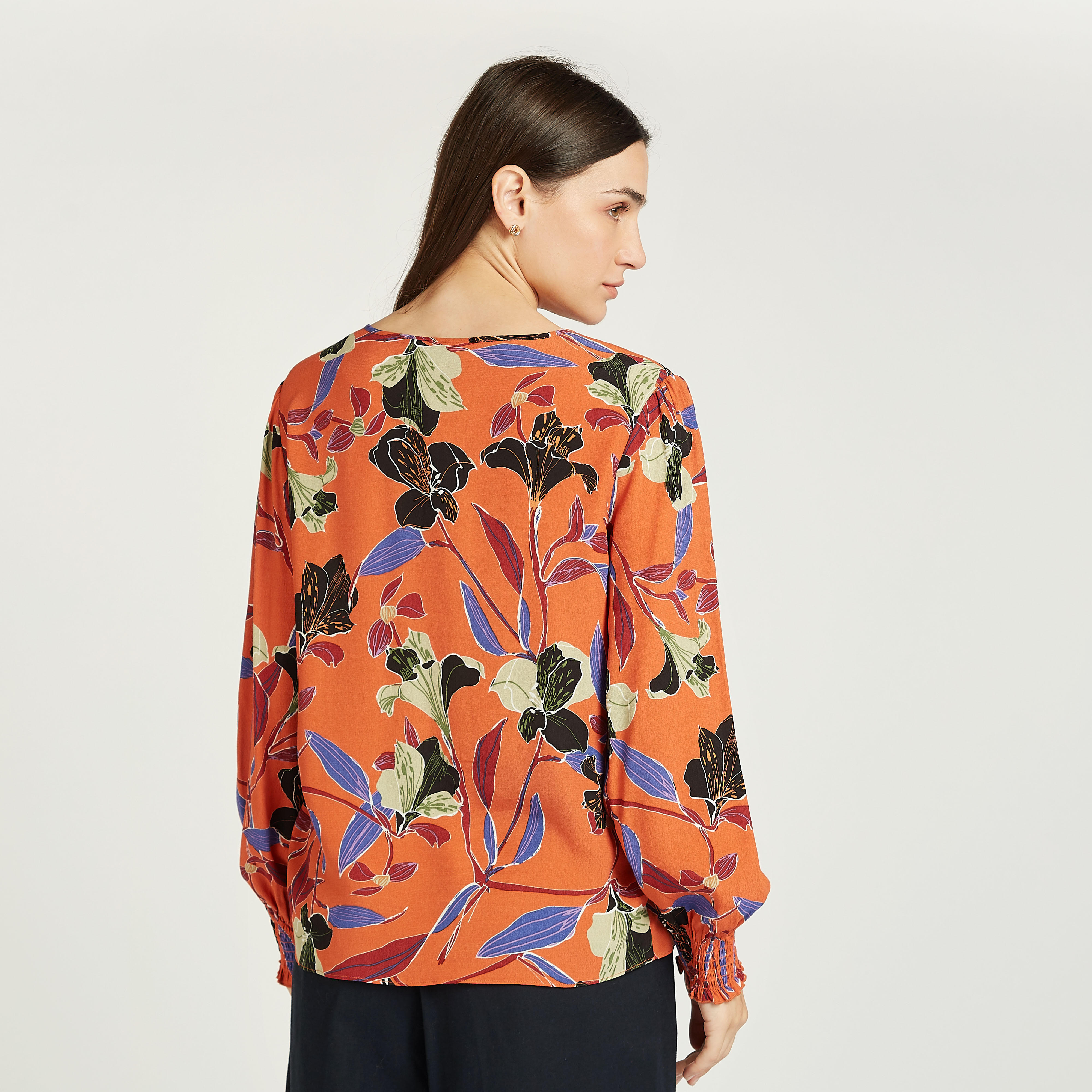 بلوزة بأكمام طويلة وأربطة وطبعات-women-clothing-shirtsandblouses-blouses-image-4