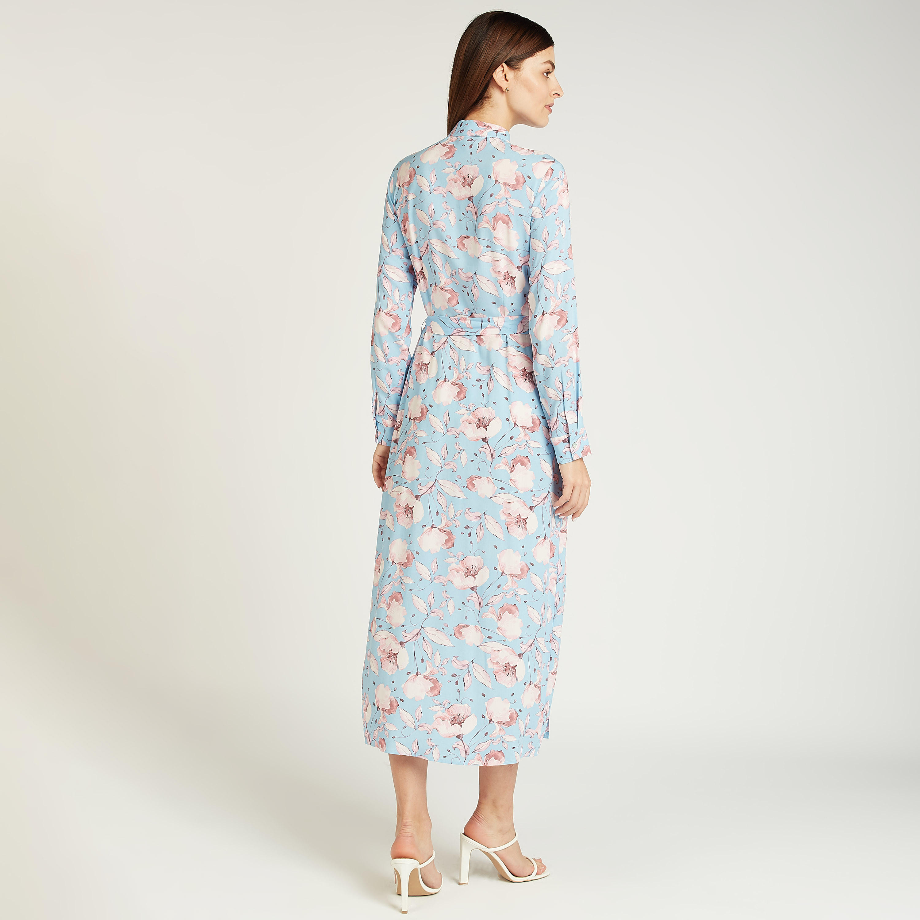 فستان واسع متوسط الطول بأكمام طويلة وأربطة وطبعات-women-clothing-dresses-image-3