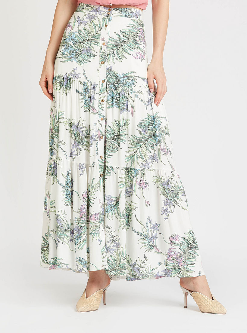 تنورة طويلة ايه لاين بخصر مطّاطي وطبعات-women-clothing-bottoms-skirts-image-5