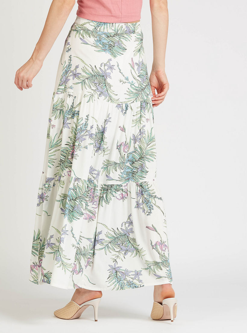 تنورة طويلة ايه لاين بخصر مطّاطي وطبعات-women-clothing-bottoms-skirts-image-2