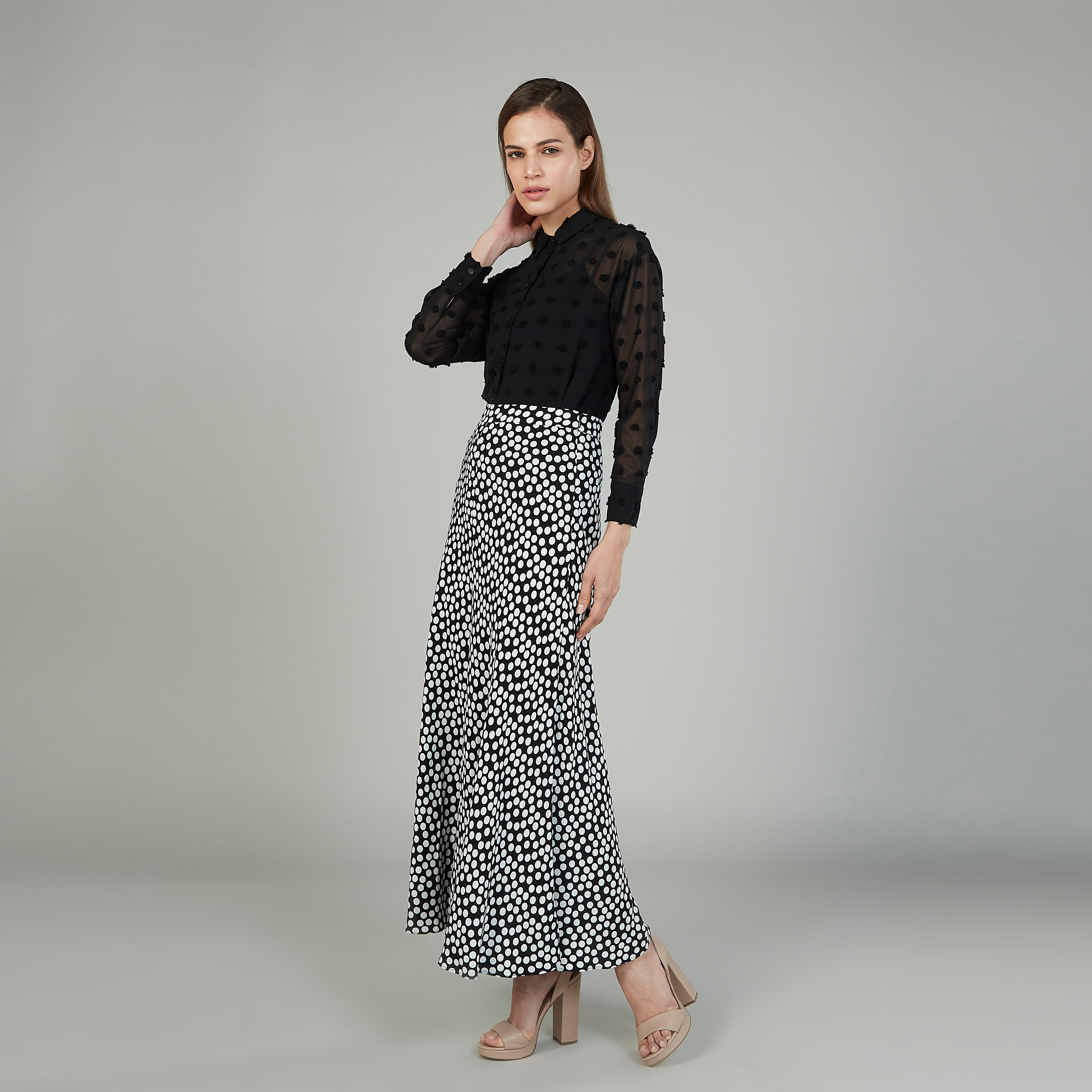 قميص بارز الملمس بياقة عاديّة وأكمام طويلة-women-clothing-shirtsandblouses-shirts-image-2
