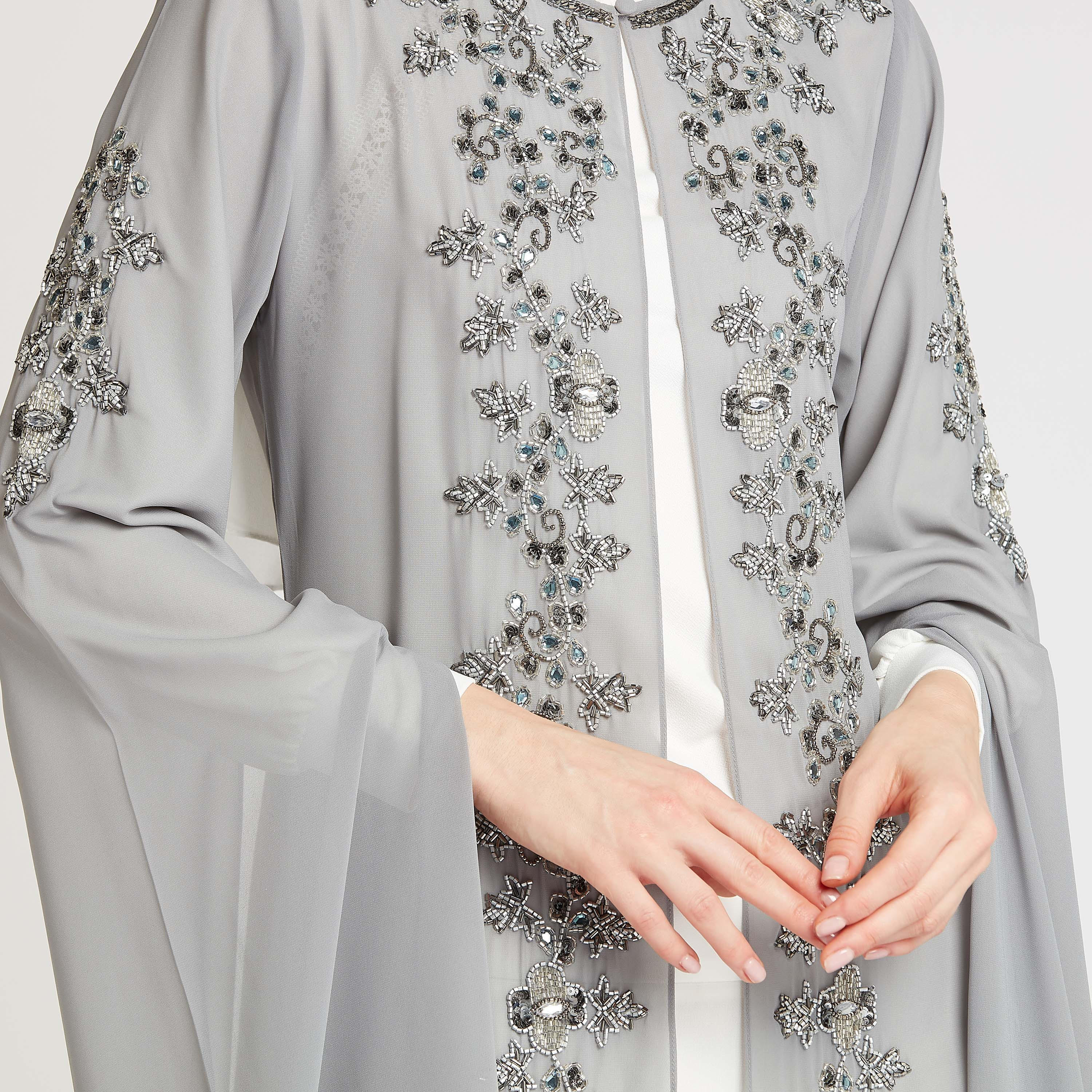 Embellished Longline Jacket-women-winterwear-coatsandjackets-jackets-image-5