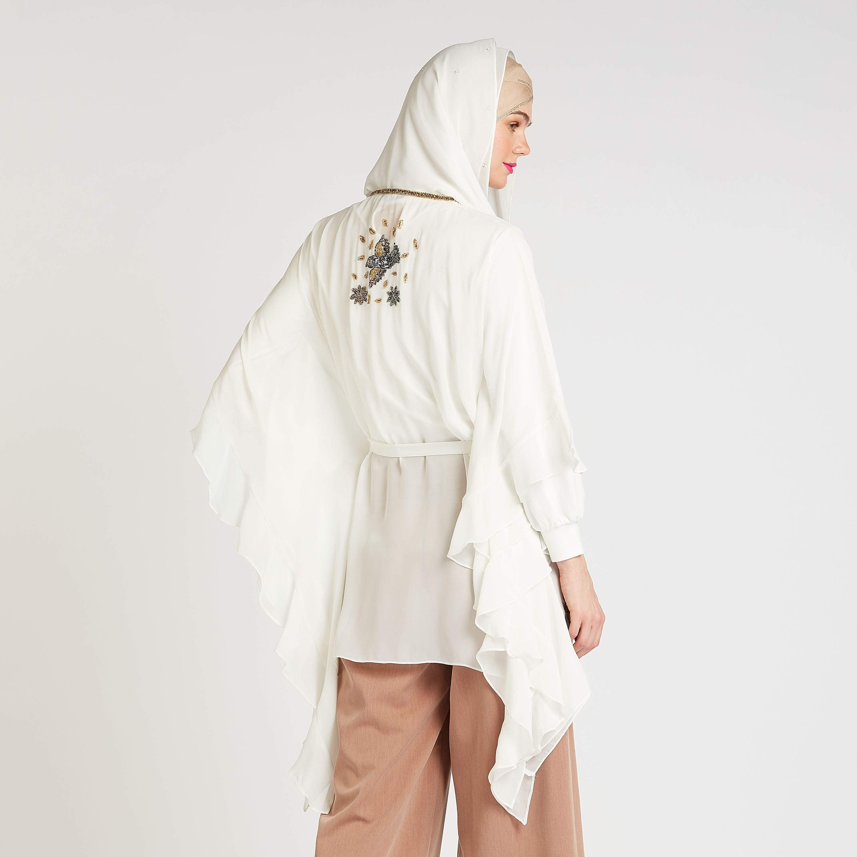 تونيك مزيَن بياقة V وأكمام بيشوب-women-clothing-shirtsandblouses-blouses-image-5