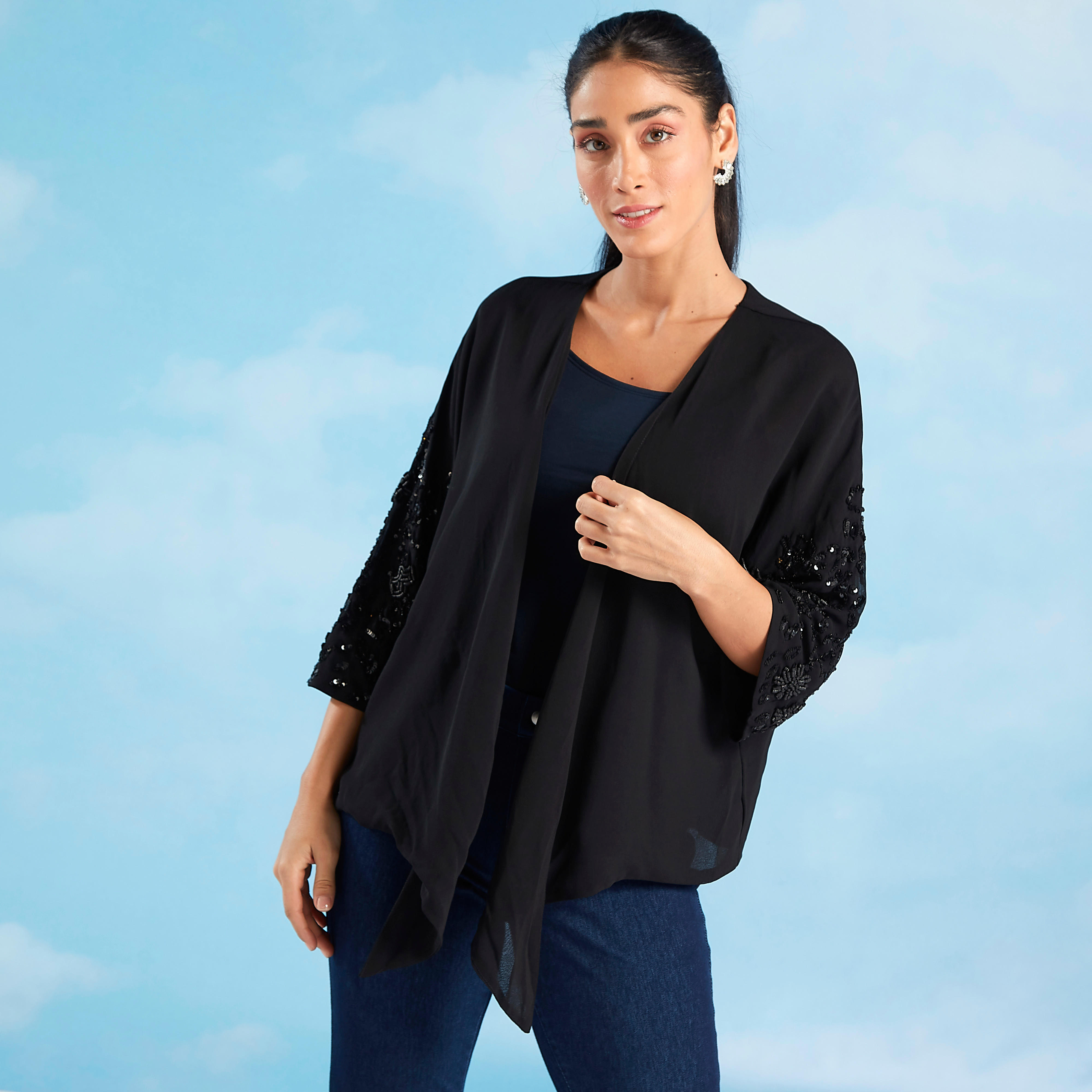 جاكيت مزيّن بأربطة-women-winterwear-coatsandjackets-jackets-image-1