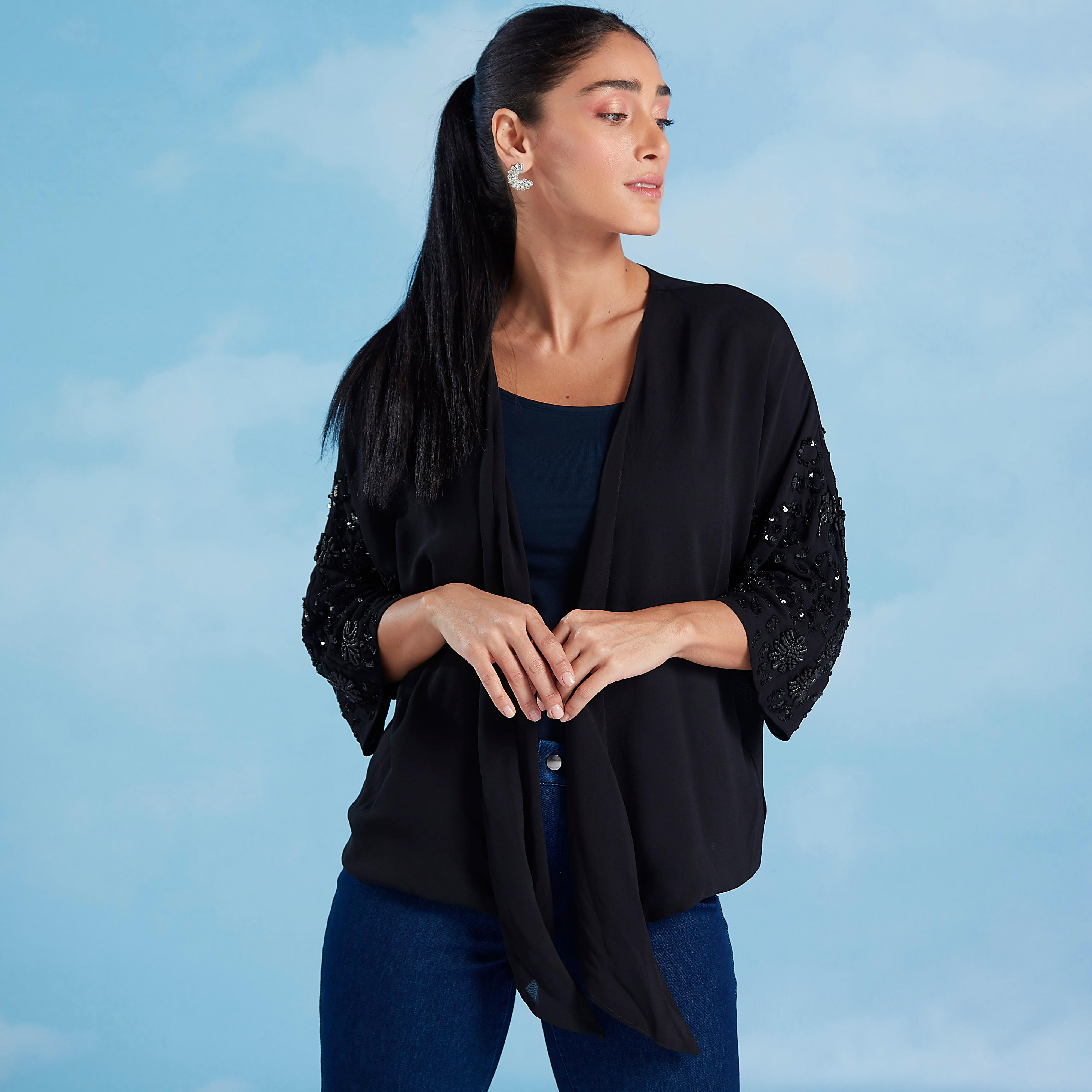 جاكيت مزيّن بأربطة-women-winterwear-coatsandjackets-jackets-image-2