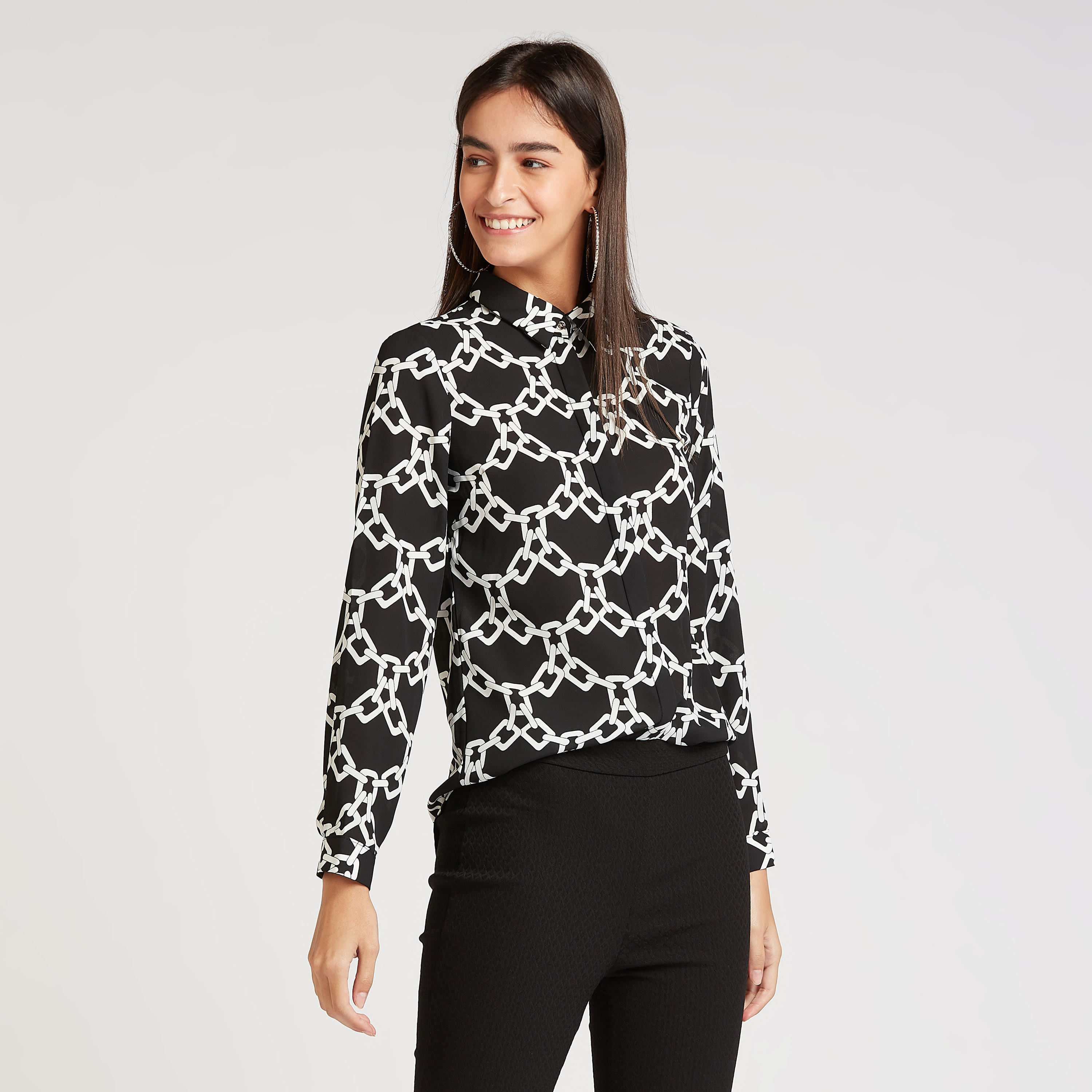 بلوزة بياقة عادية وطبعات وأكمام طويلة-women-clothing-shirtsandblouses-blouses-image-6