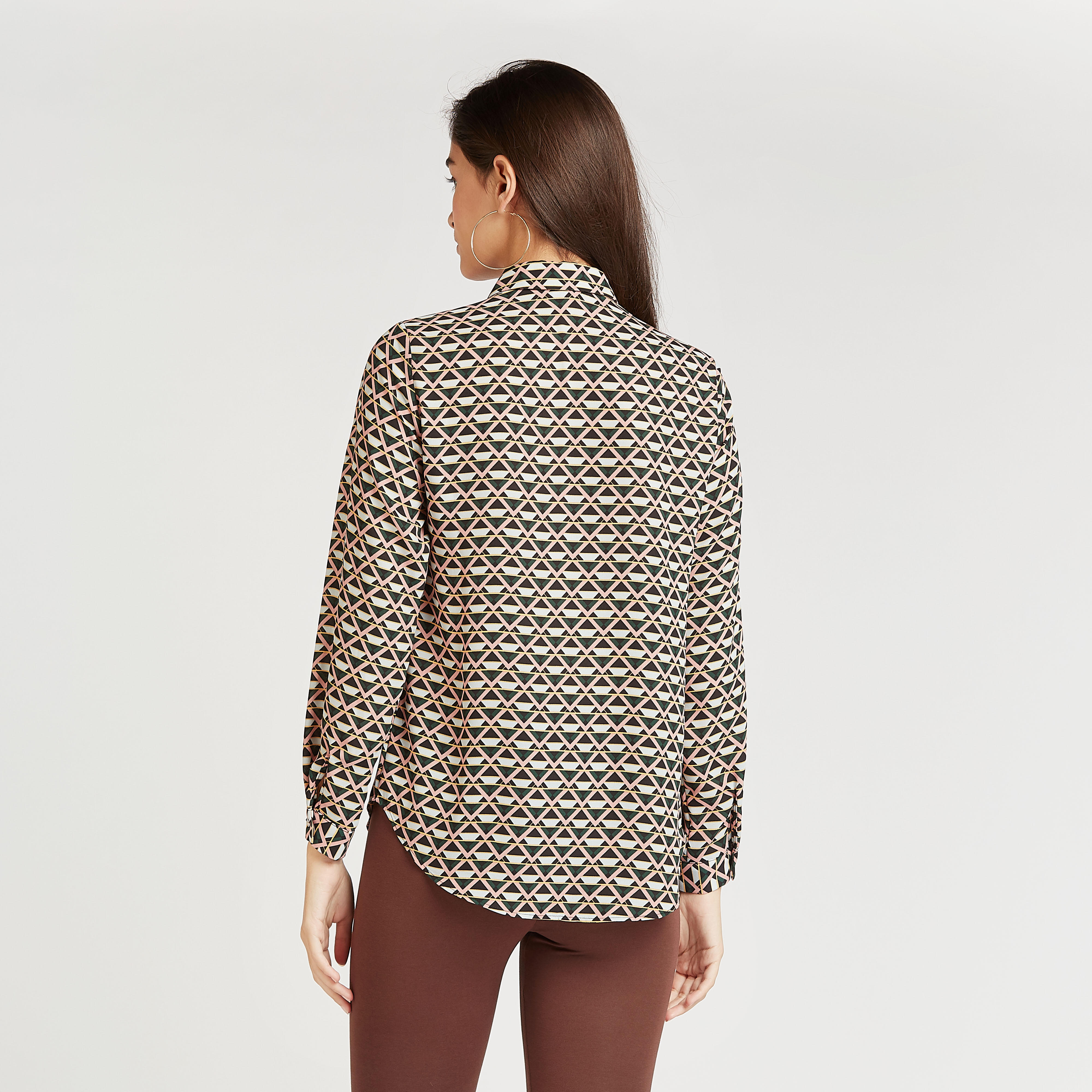 بلوزة بياقة عاديّة وأكمام طويلة وطبعات-women-clothing-shirtsandblouses-blouses-image-1