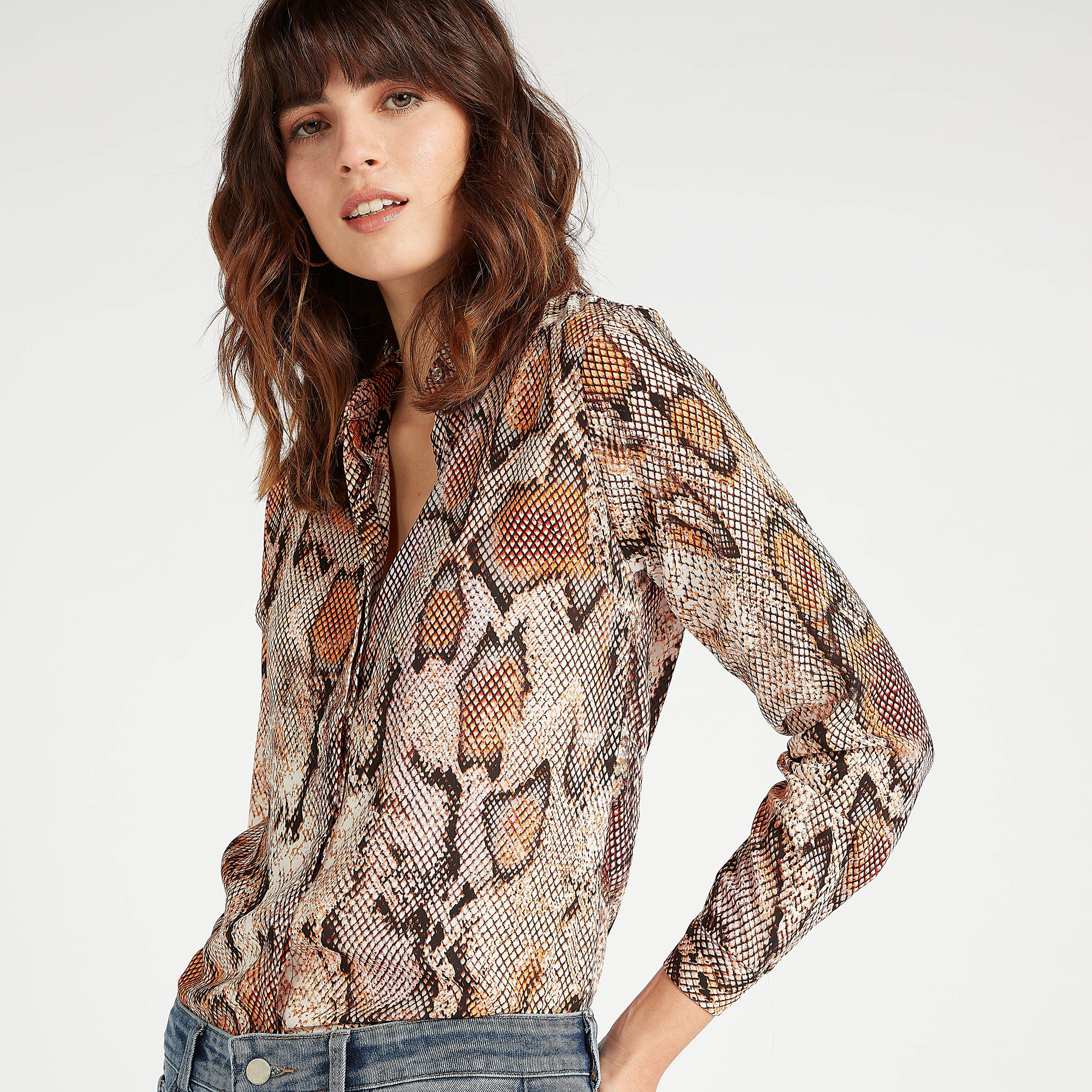قميص بياقة عادية وطبعات حيوان وأكمام طويلة-women-clothing-shirtsandblouses-shirts-image-1