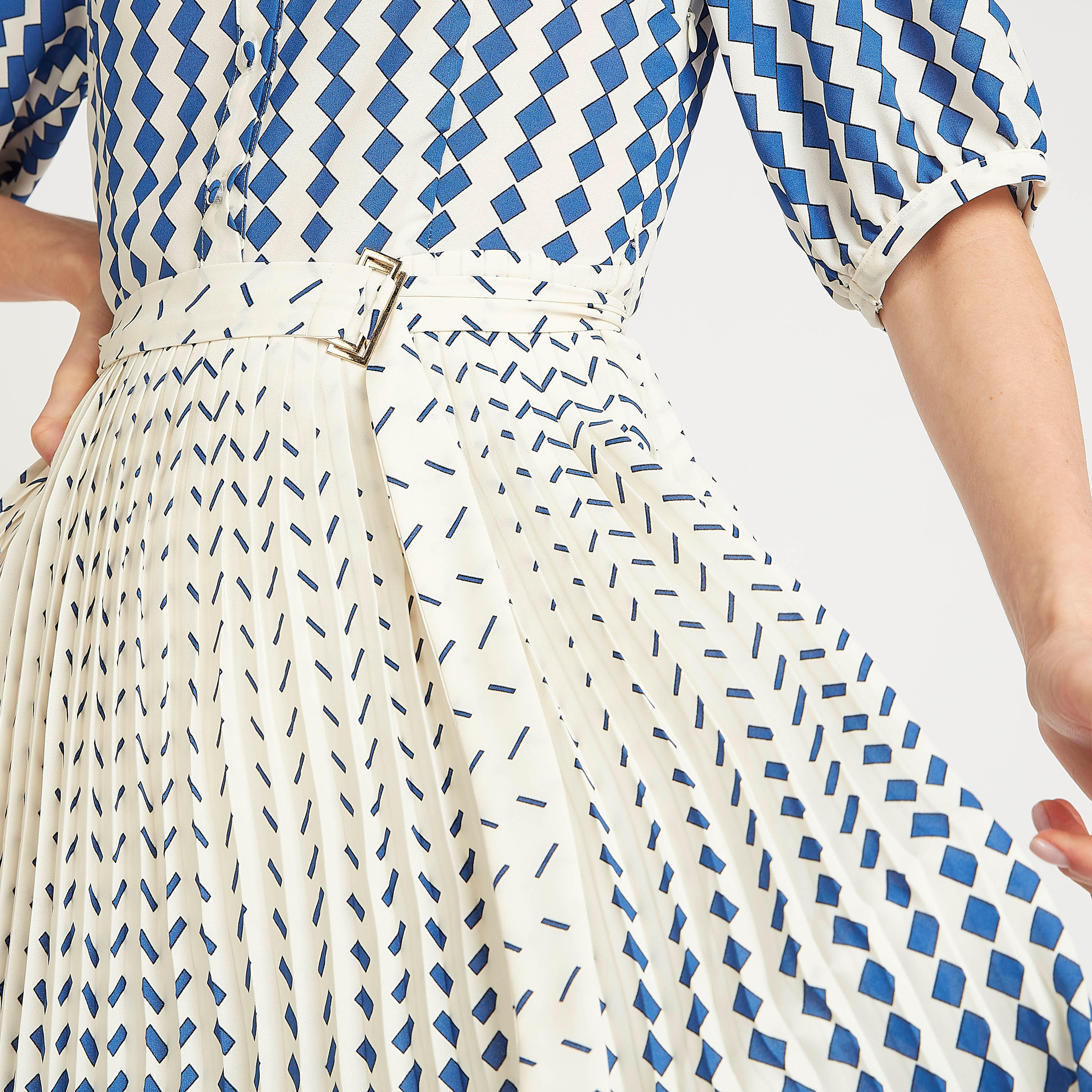 فستان مستدام ميدي إيه لاين بطبعات وحزام-women-clothing-dresses-image-4