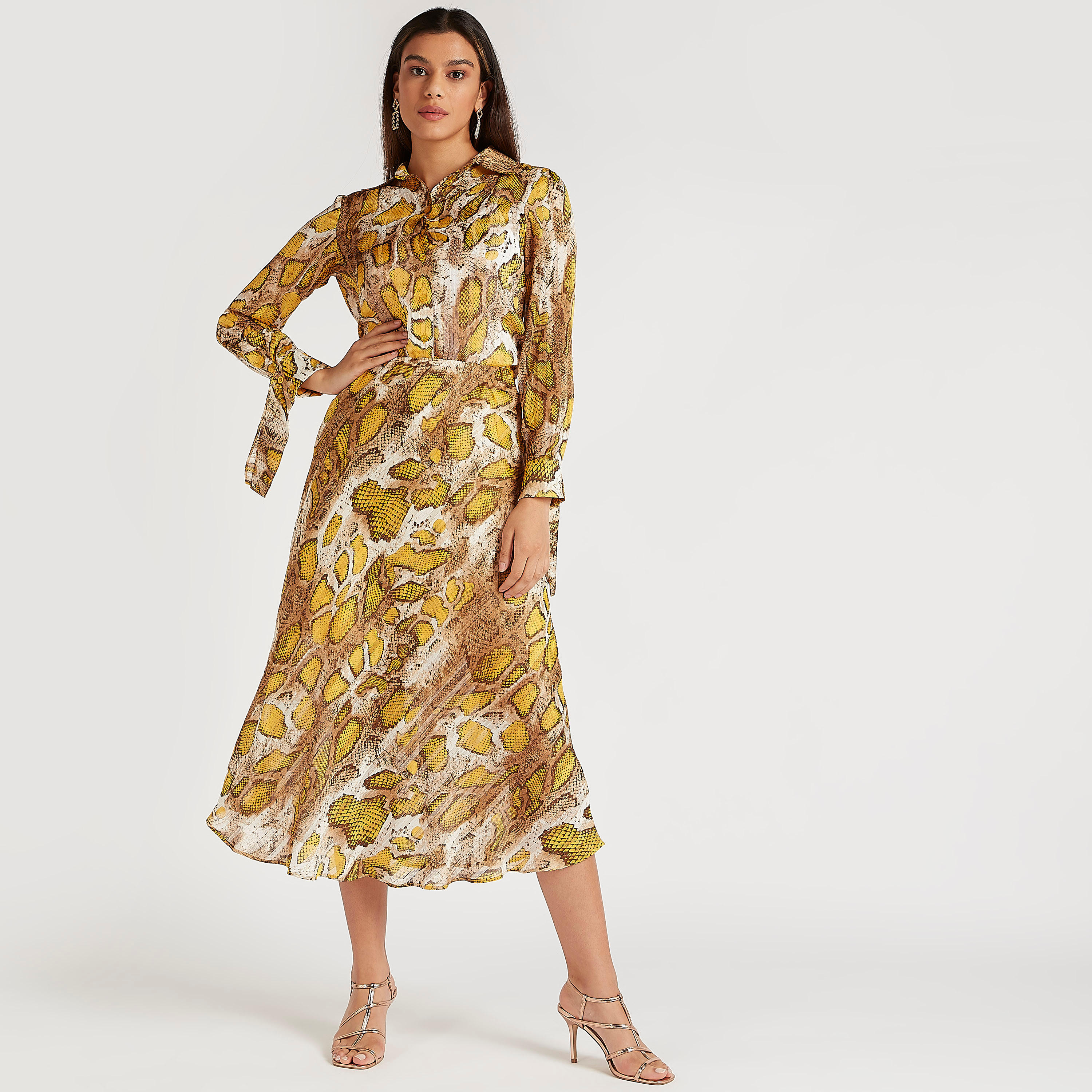 فستان بقصّة عادية وياقة عادية وأكمام طويلة وطبعات حيوانات-women-clothing-shirtsandblouses-blouses-image-2