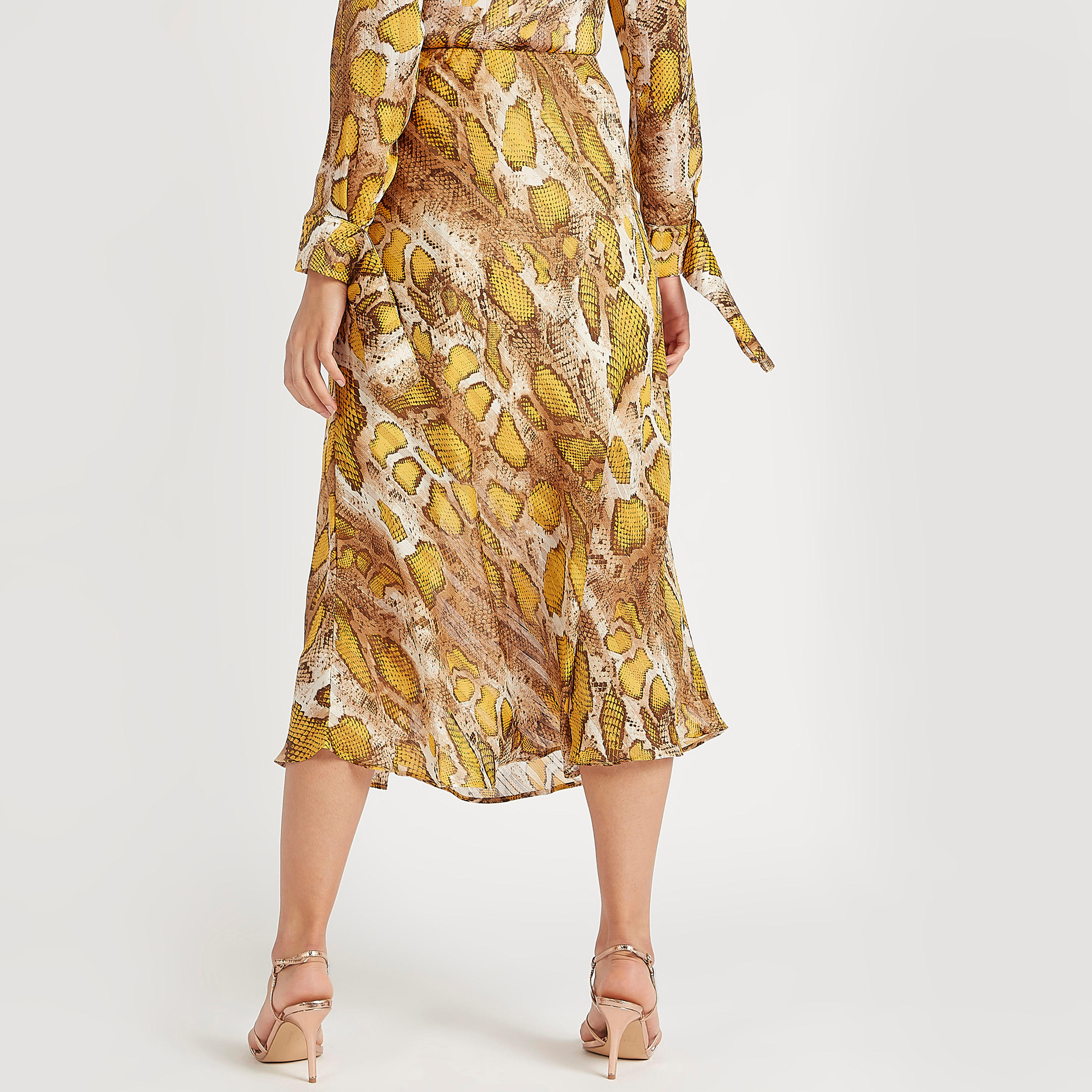 Printed Midi Casual A-line Skirt-women-clothing-bottoms-skirts-image-4