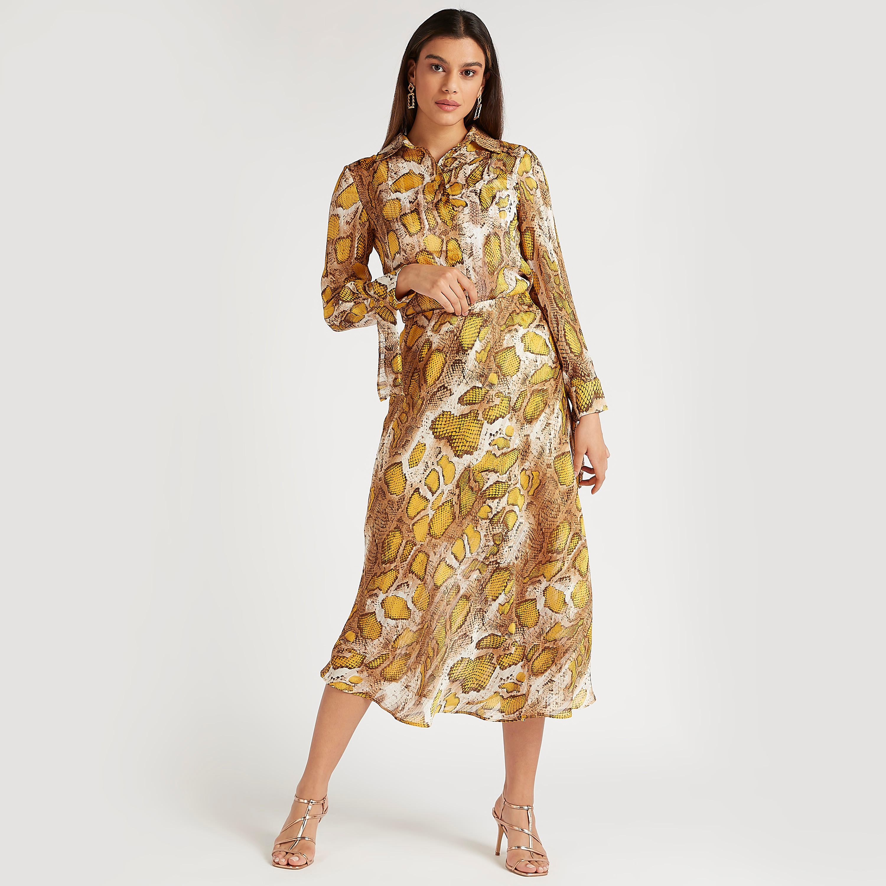 Printed Midi Casual A-line Skirt-women-clothing-bottoms-skirts-image-5