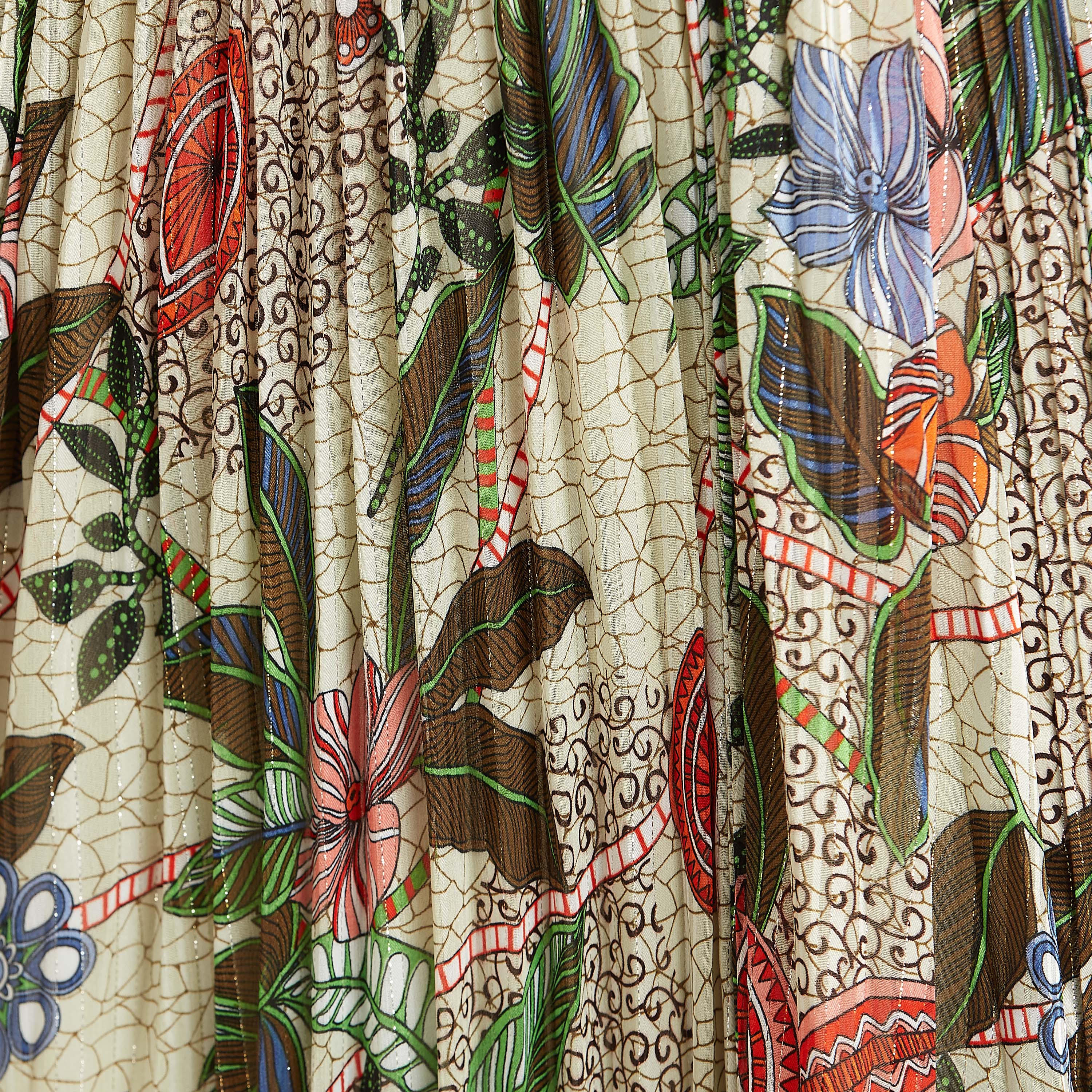 Printed Maxi A-line Dress with Long Sleeves and Tie Ups-women-clothing-dresses-image-5