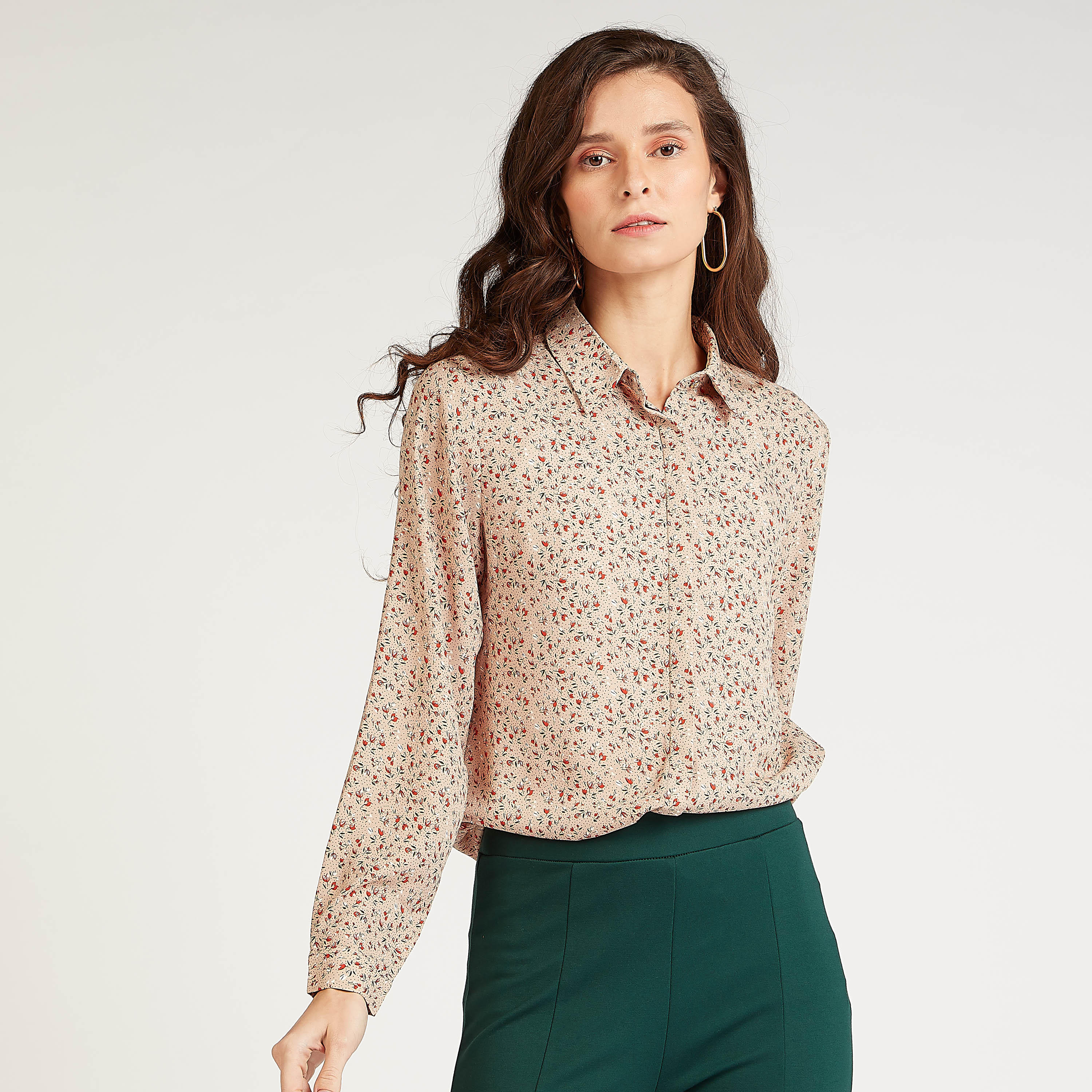 قميص بطبعات أزهار وياقة عادية وأكمام طويلة-women-clothing-shirtsandblouses-shirts-image-5