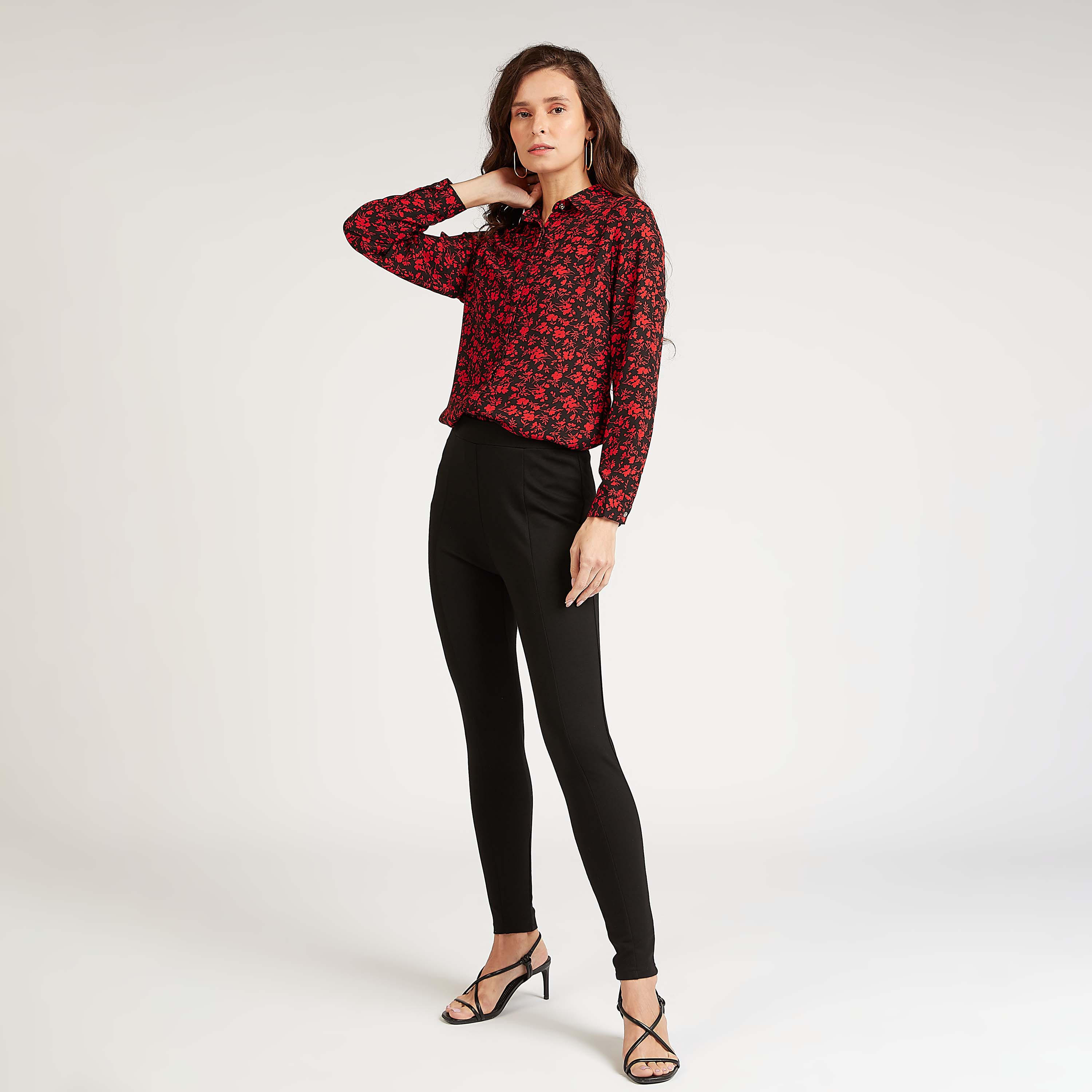 قميص بياقة عادية وأكمام طويلة وطبعات-women-clothing-shirtsandblouses-shirts-image-4