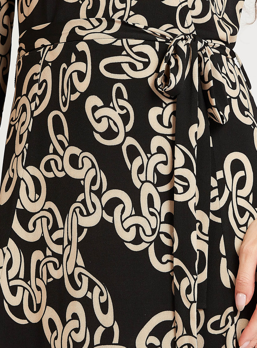 فستان مستدام ملفوف ميدي بأكمام طويلة وأربطة وطبعات-women-clothing-dresses-image-6