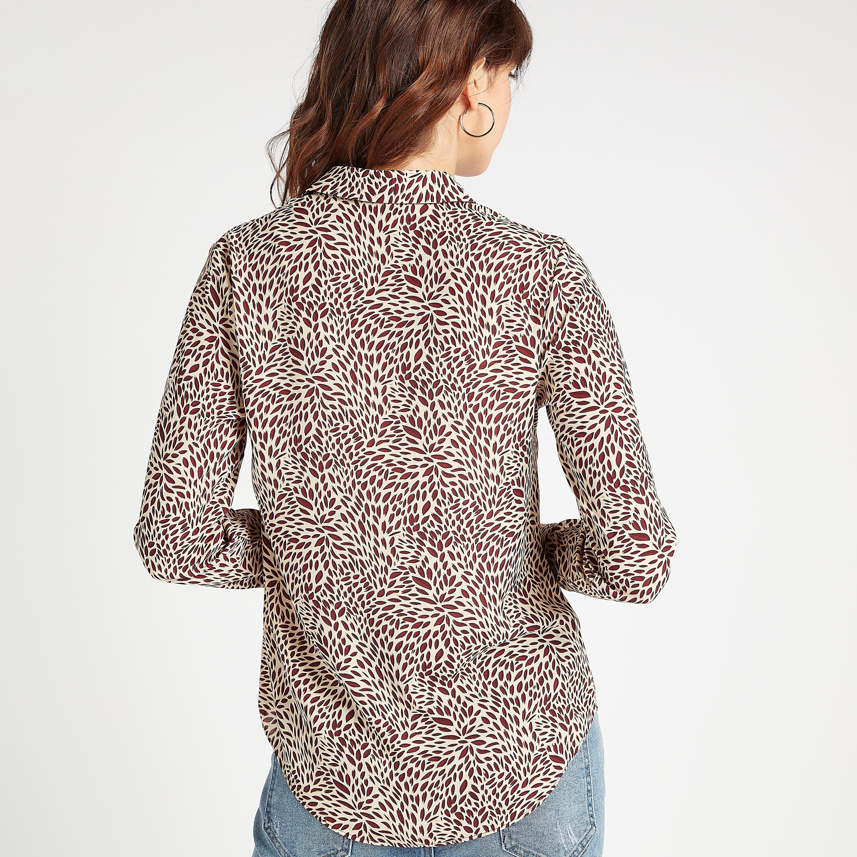 قميص بطبعات أزهار وياقة عادية وأكمام طويلة-women-clothing-shirtsandblouses-shirts-image-4