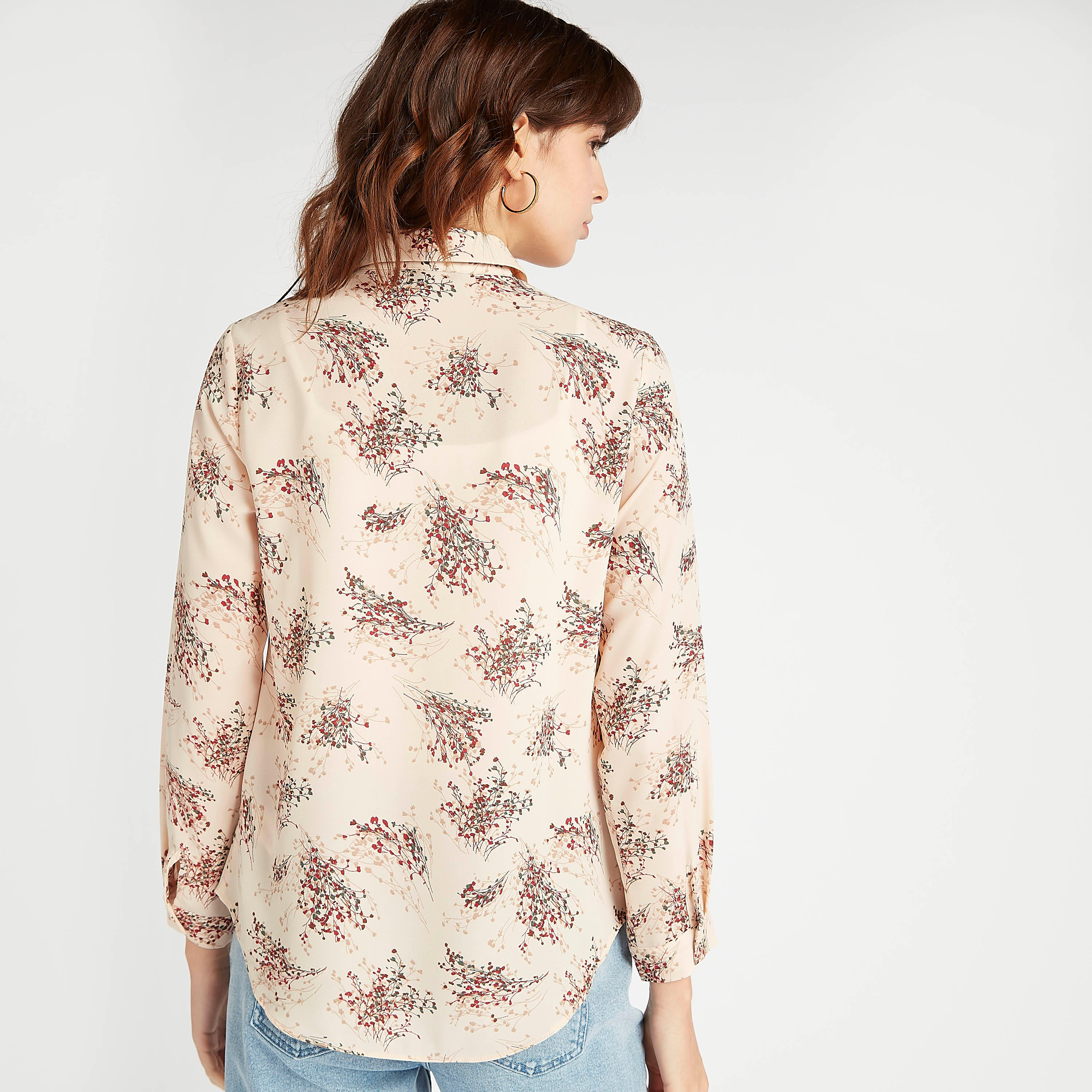 قميص بطبعات أزهار وياقة عادية وأكمام طويلة-women-clothing-shirtsandblouses-shirts-image-4