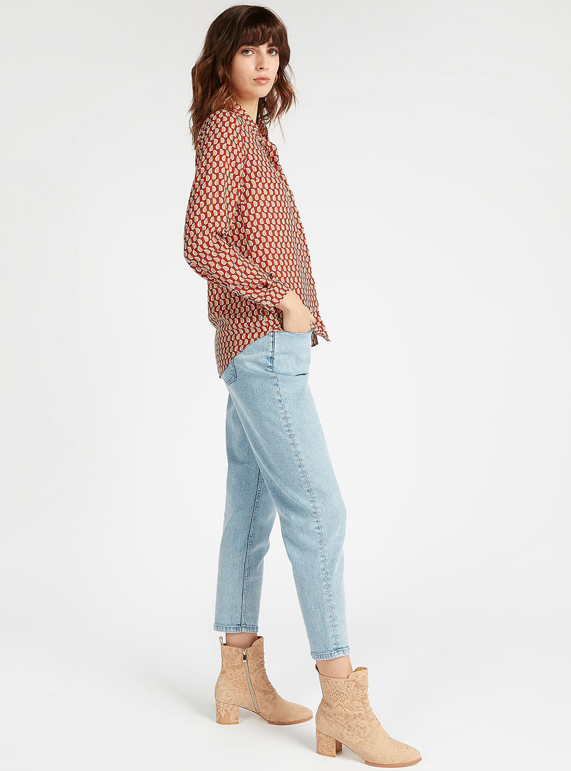 Printed Shirt with Spread Collar and Long Sleeves-women-clothing-shirtsandblouses-shirts-image-7