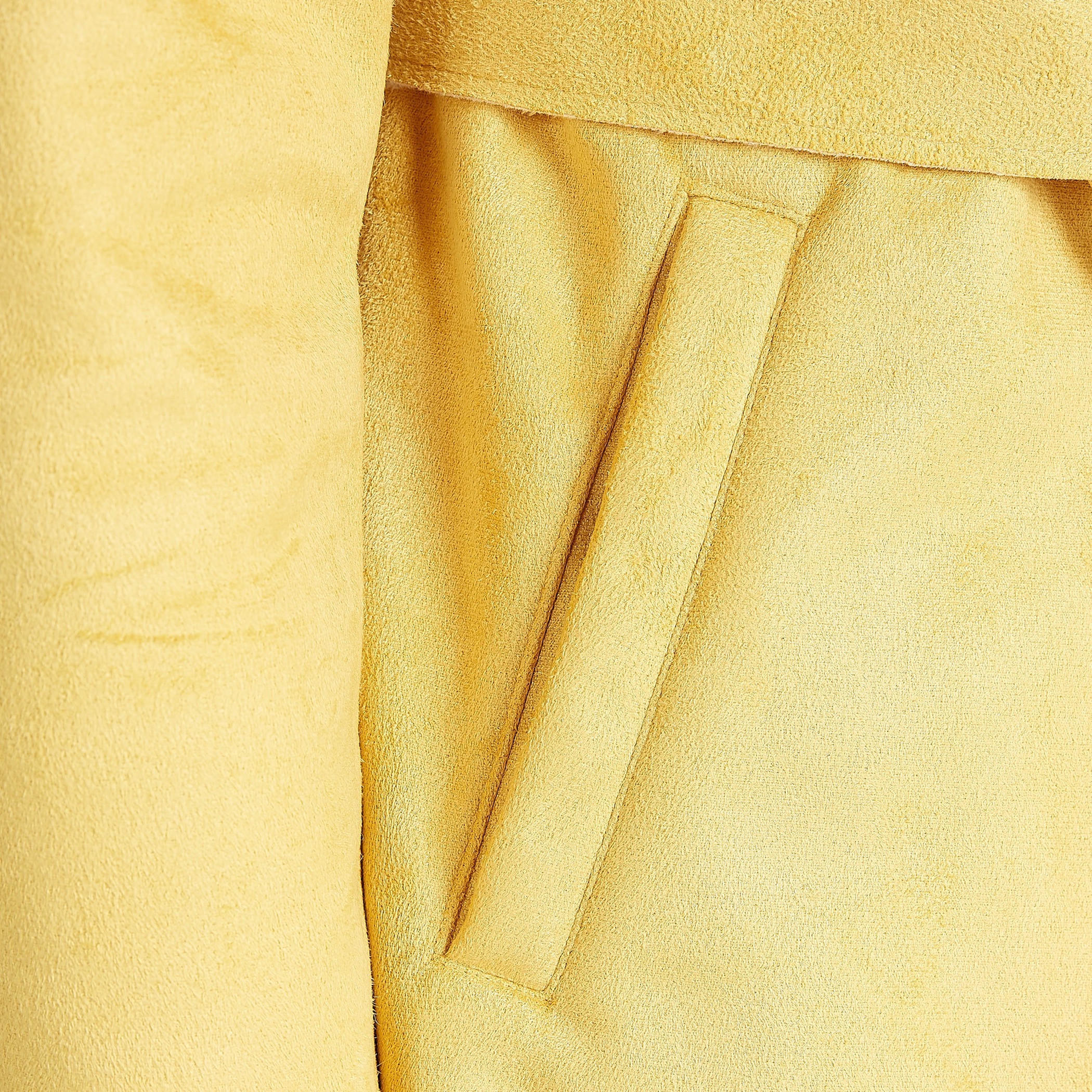 معطف سادة بأطراف غير مستوية وأربطة وجيوب-women-clothing-coatsandjackets-coats-image-4