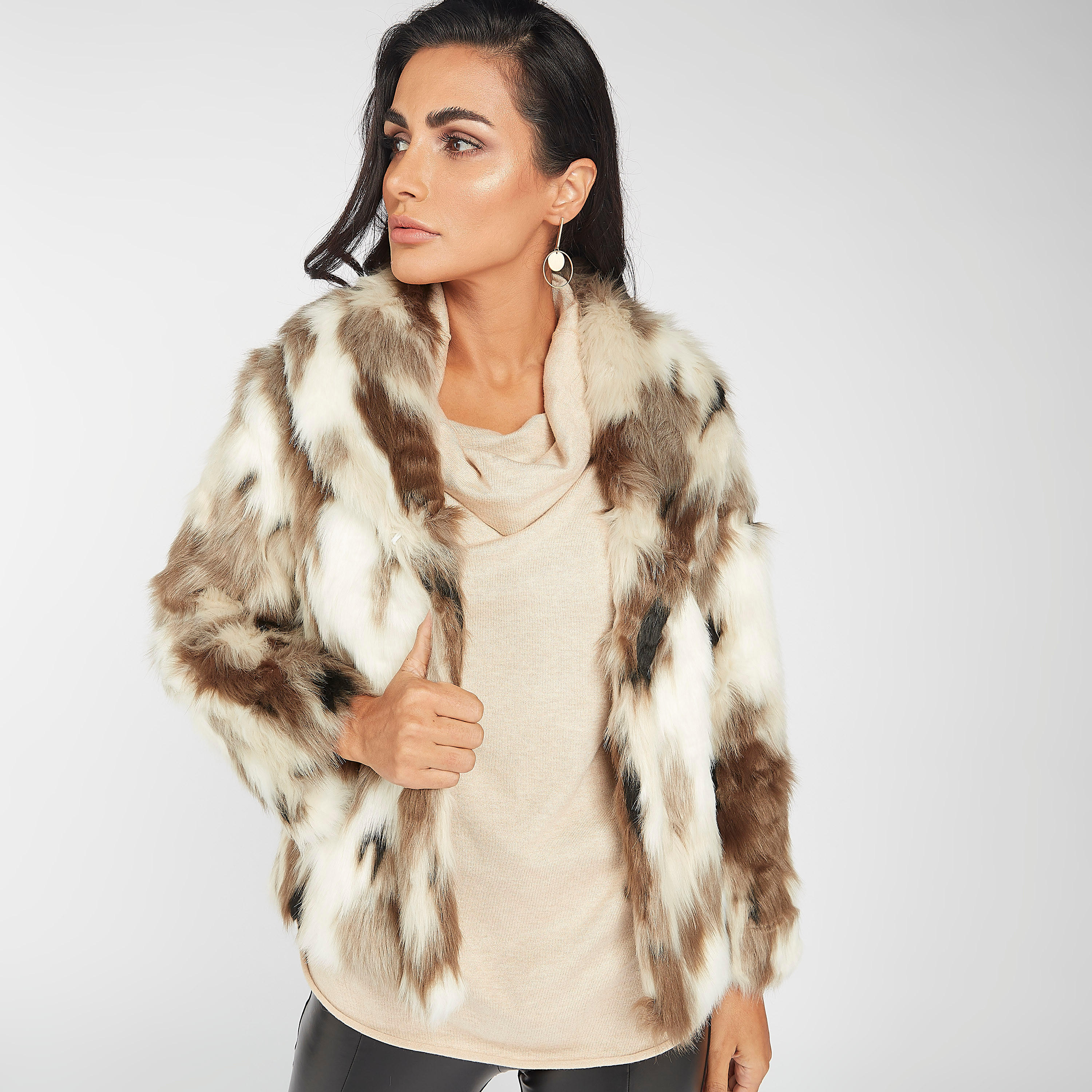 جاكيت بياقة عادية وتفاصيل ناعمة وأكمام طويلة-women-winterwear-coatsandjackets-jackets-image-7