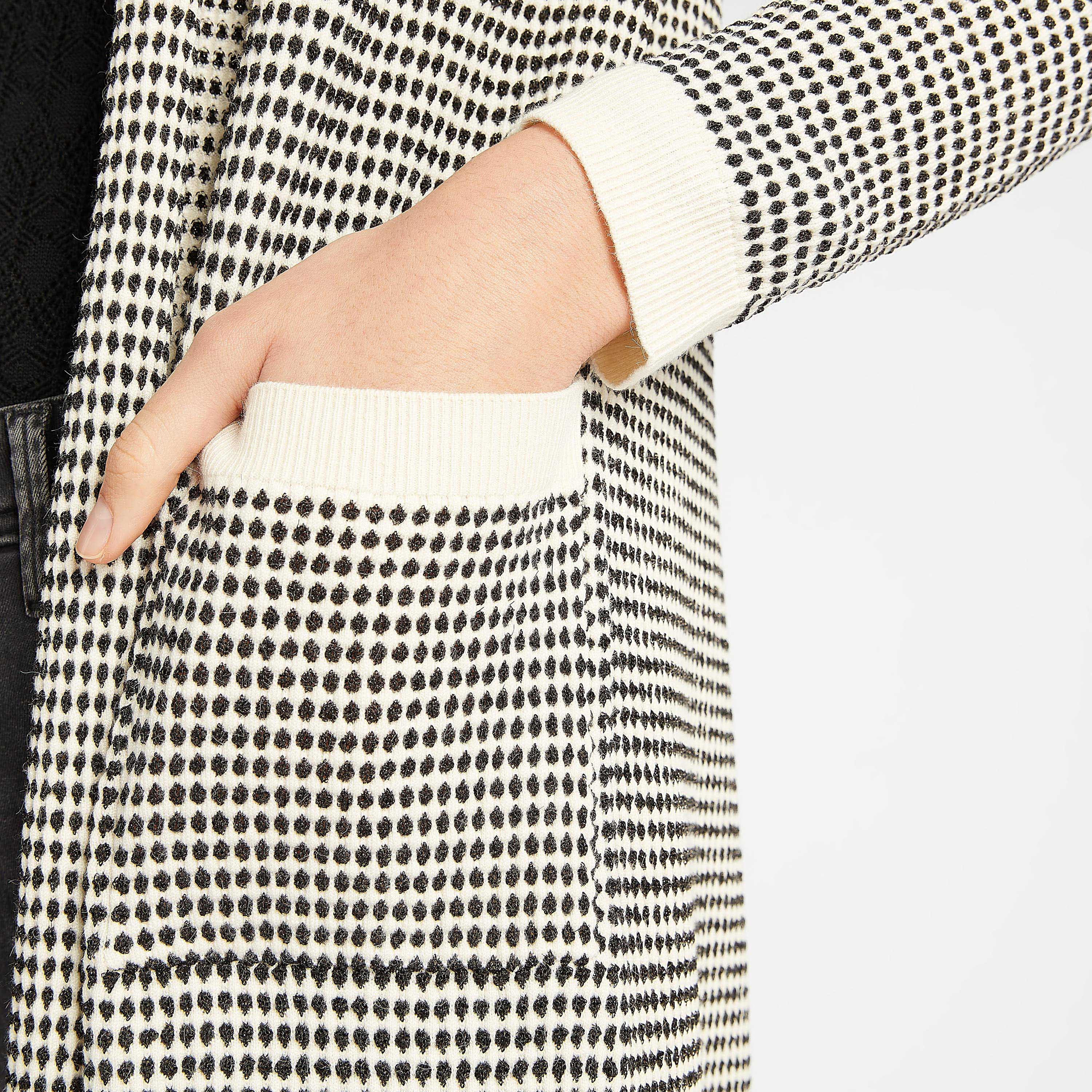 Textured Longline Cardigan with Pockets and Shawl Neck-women-winterwear-coatsandjackets-jackets-image-5