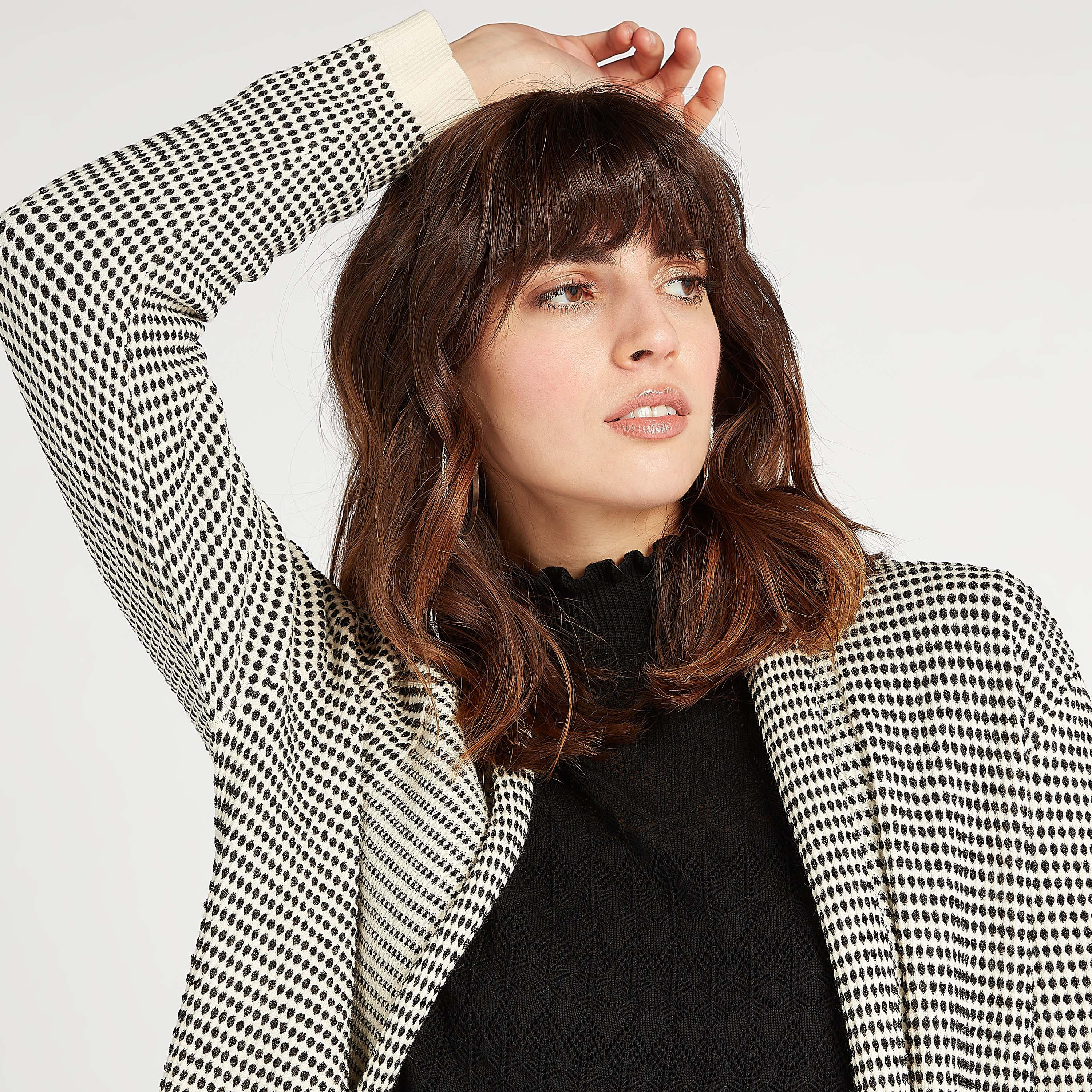 Textured Longline Cardigan with Pockets and Shawl Neck-women-winterwear-coatsandjackets-jackets-image-6