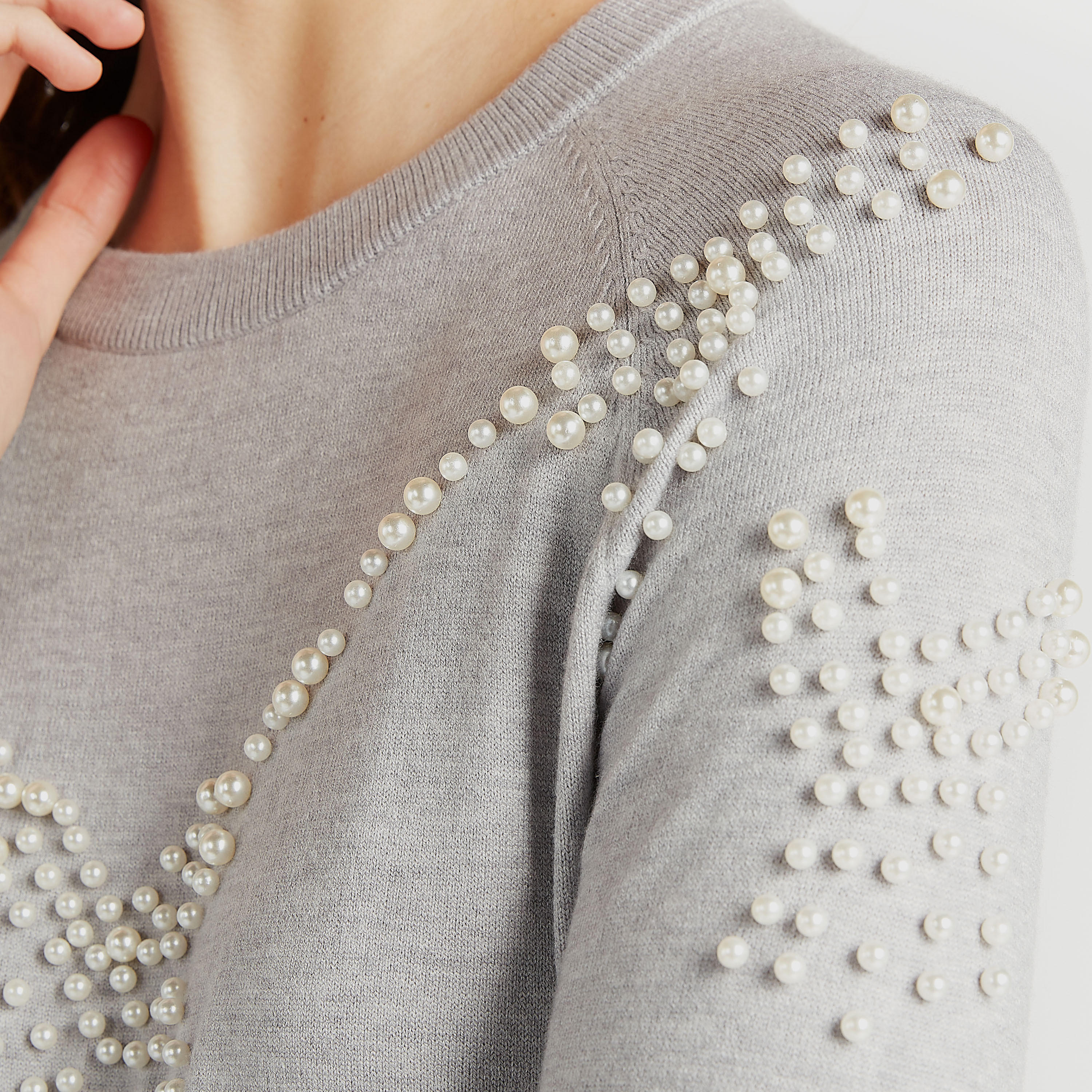 Embellished Crew Neck Sweater with Long Sleeves-women-clothing-cardigansandjumpers-jumpers-image-5