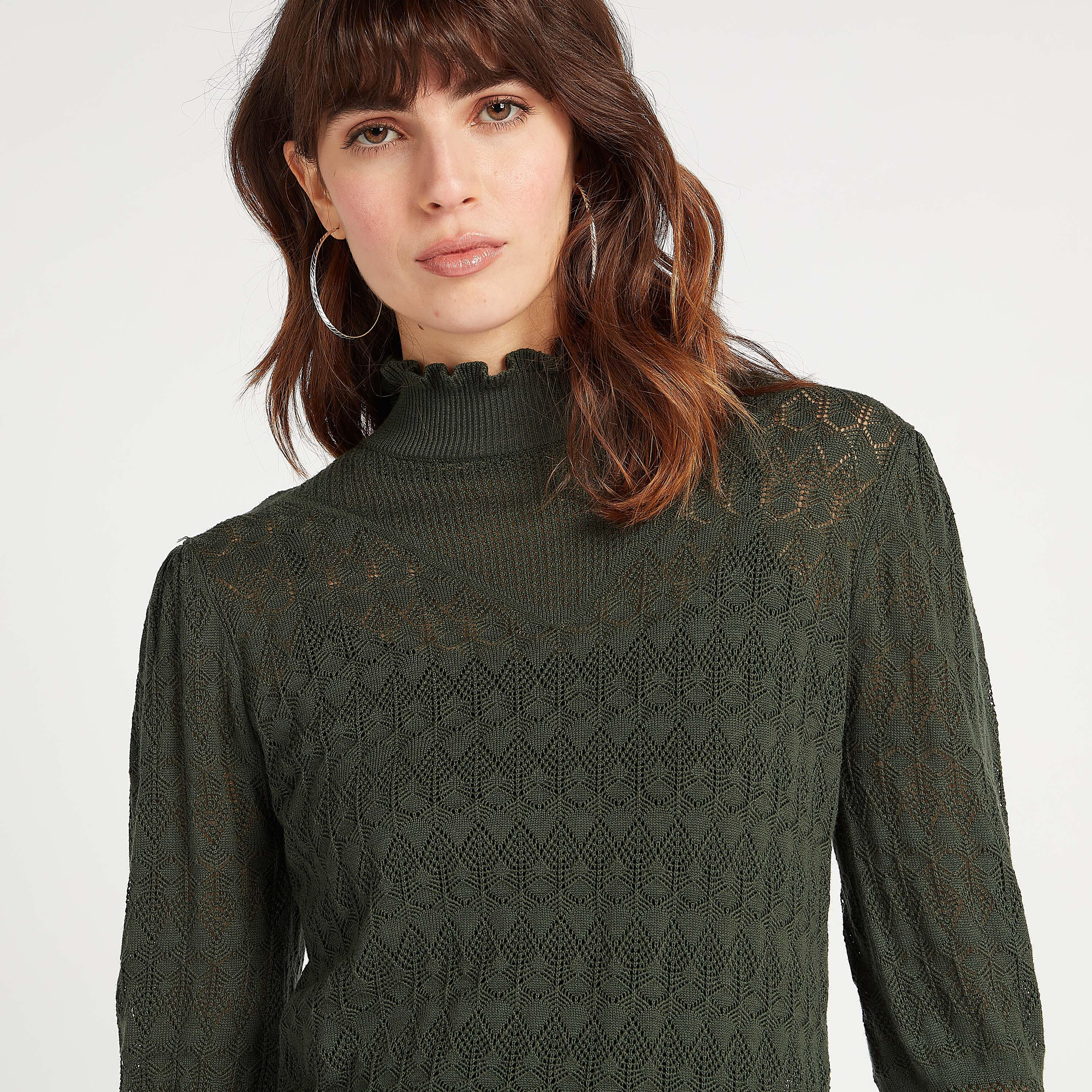 كنزة بارزة الملمس بياقة عالية وأكمام طويلة-women-clothing-cardigansandjumpers-jumpers-image-5