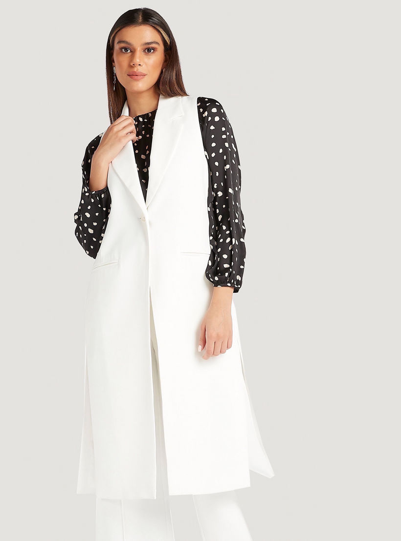Sleeveless Trench Coat with Side Slits-women-clothing-coatsandjackets-coats-image-2